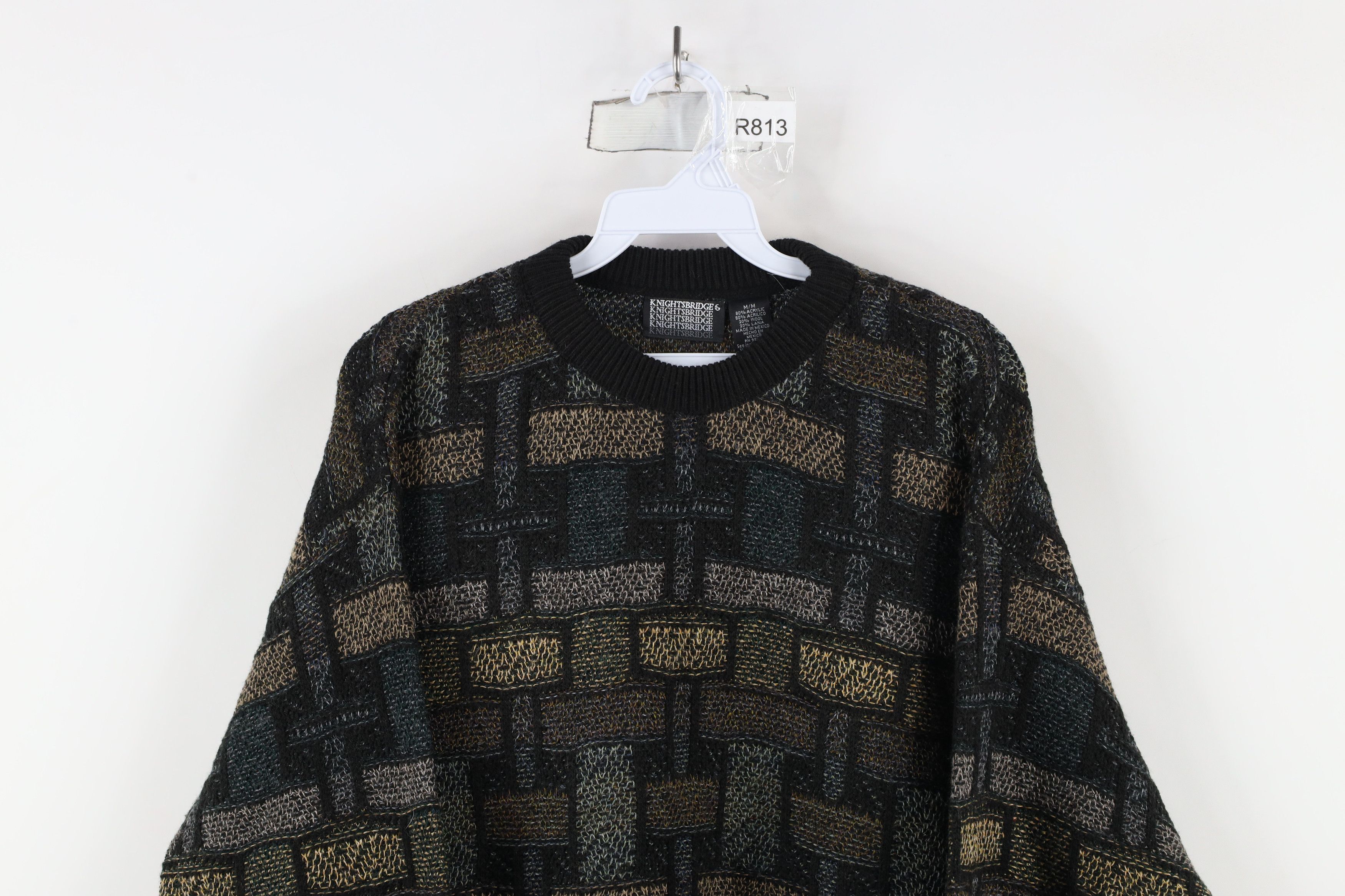 Vintage Vintage 90s Coogi Style Wool Blend Knit Crewneck Sweater Size US M / EU 48-50 / 2 - 2 Thumbnail