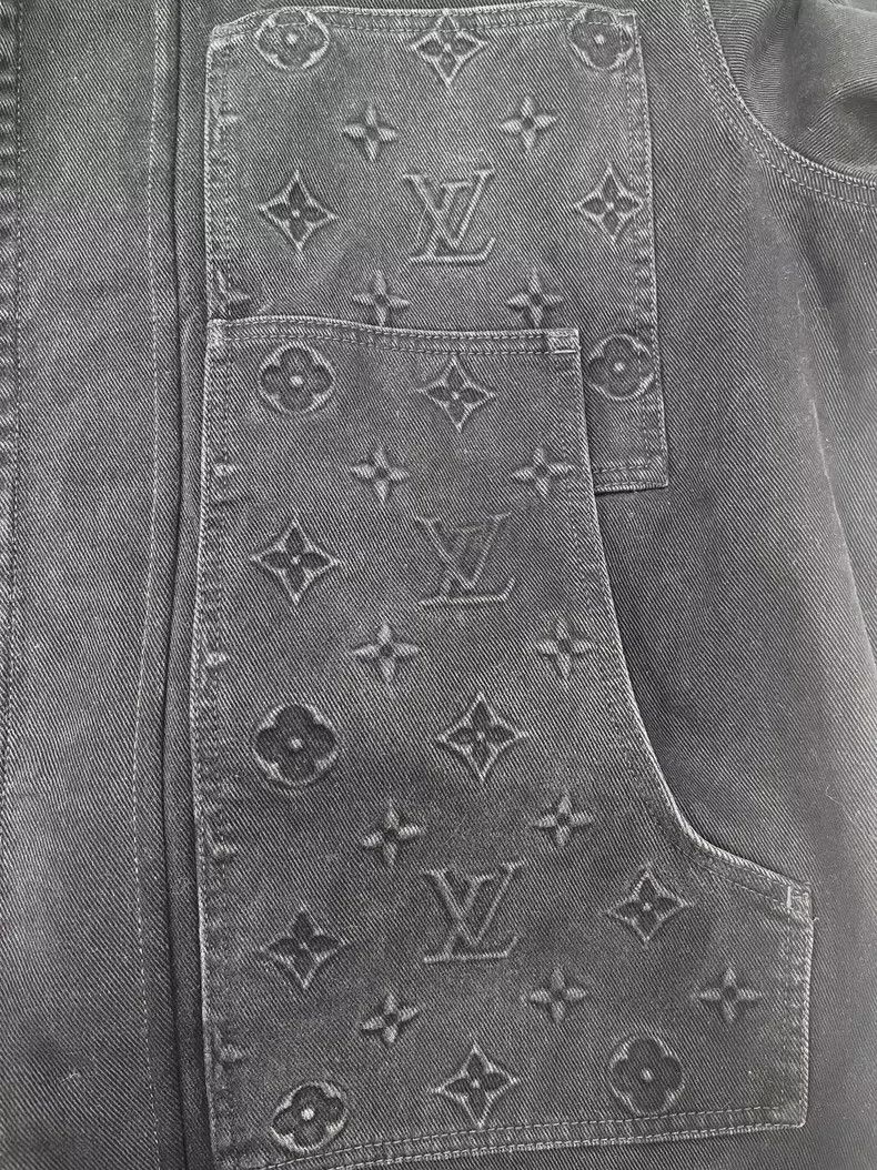 Louis Vuitton Louis Vuitton FW24 Solid Logo Lapel Casual Long Sleeve Deni Size US L / EU 52-54 / 3 - 3 Thumbnail