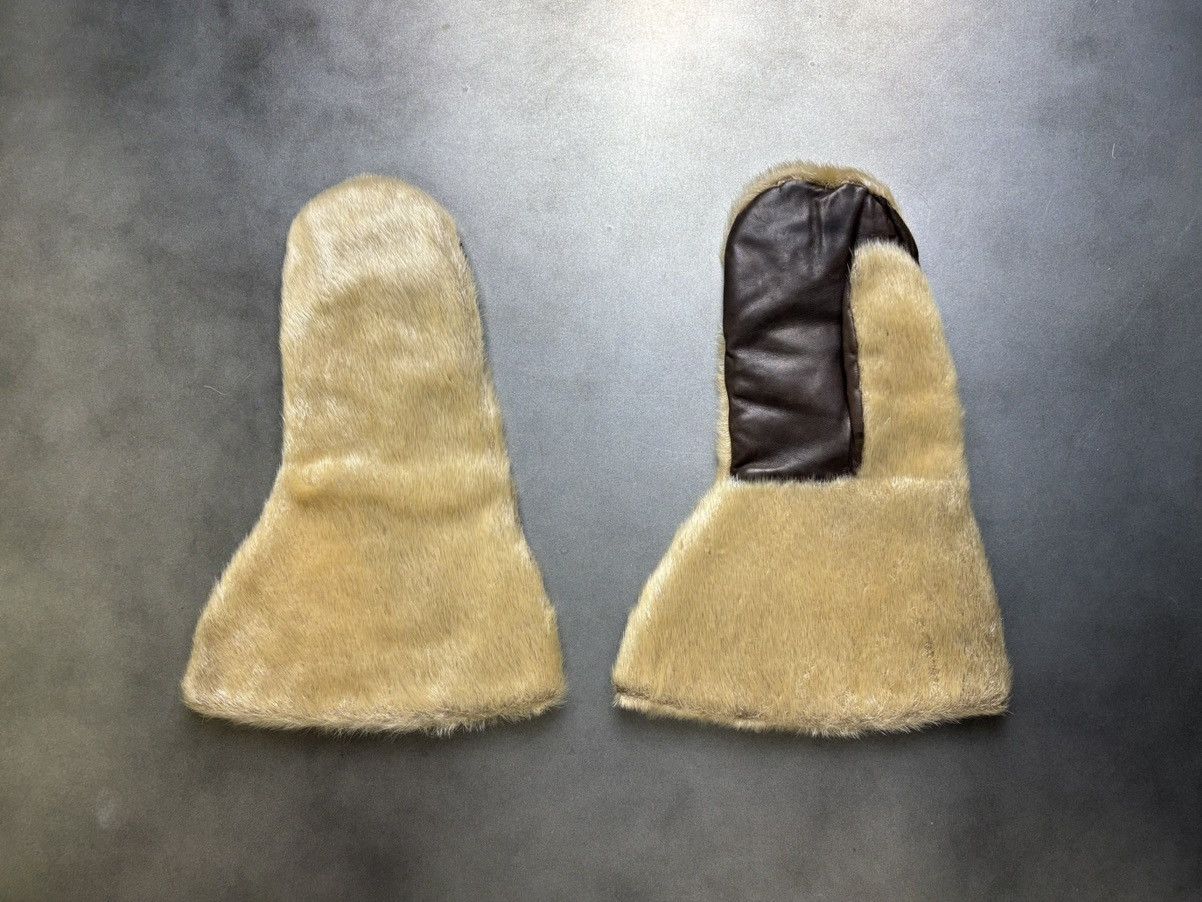 Leather × Vintage Vintage Sealskin Gauntlets Antique Seal Fur Mittens Gloves Size ONE SIZE - 23 Thumbnail