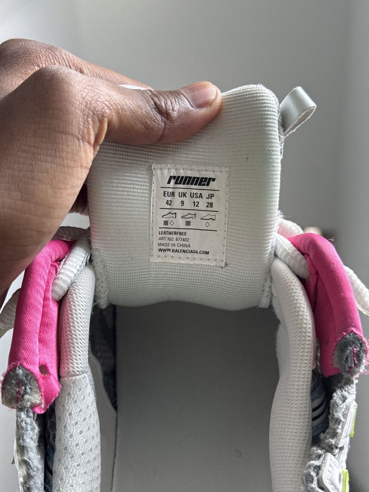 Balenciaga Balenciaga Mens Runner Sneaker 'Multi-Color' Size US 9 / EU 42 - 7 Thumbnail