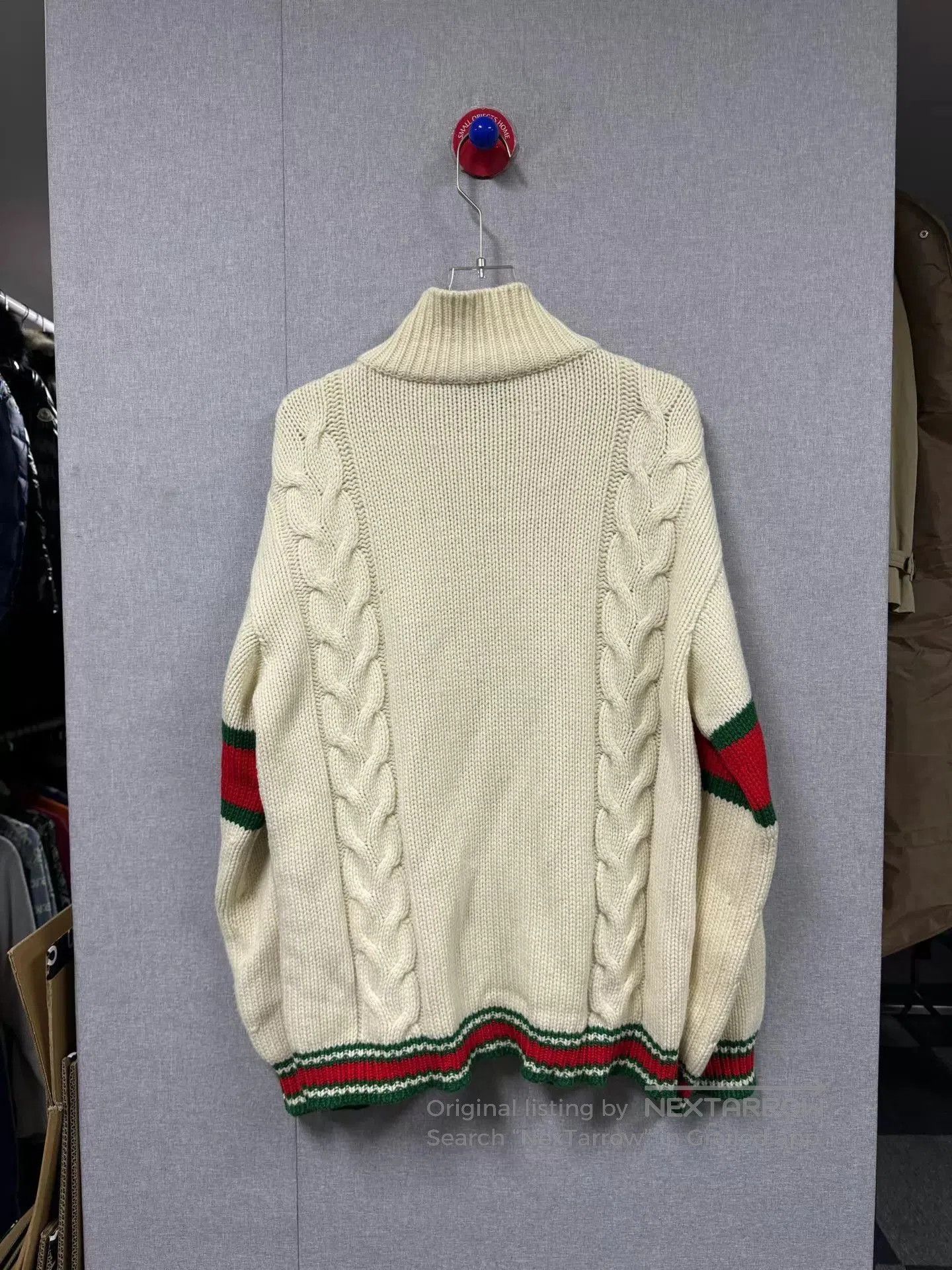 Gucci Multi Color Cable Knit Zip-Up Sweater. Size US XL / EU 56 / 4 - 2 Thumbnail