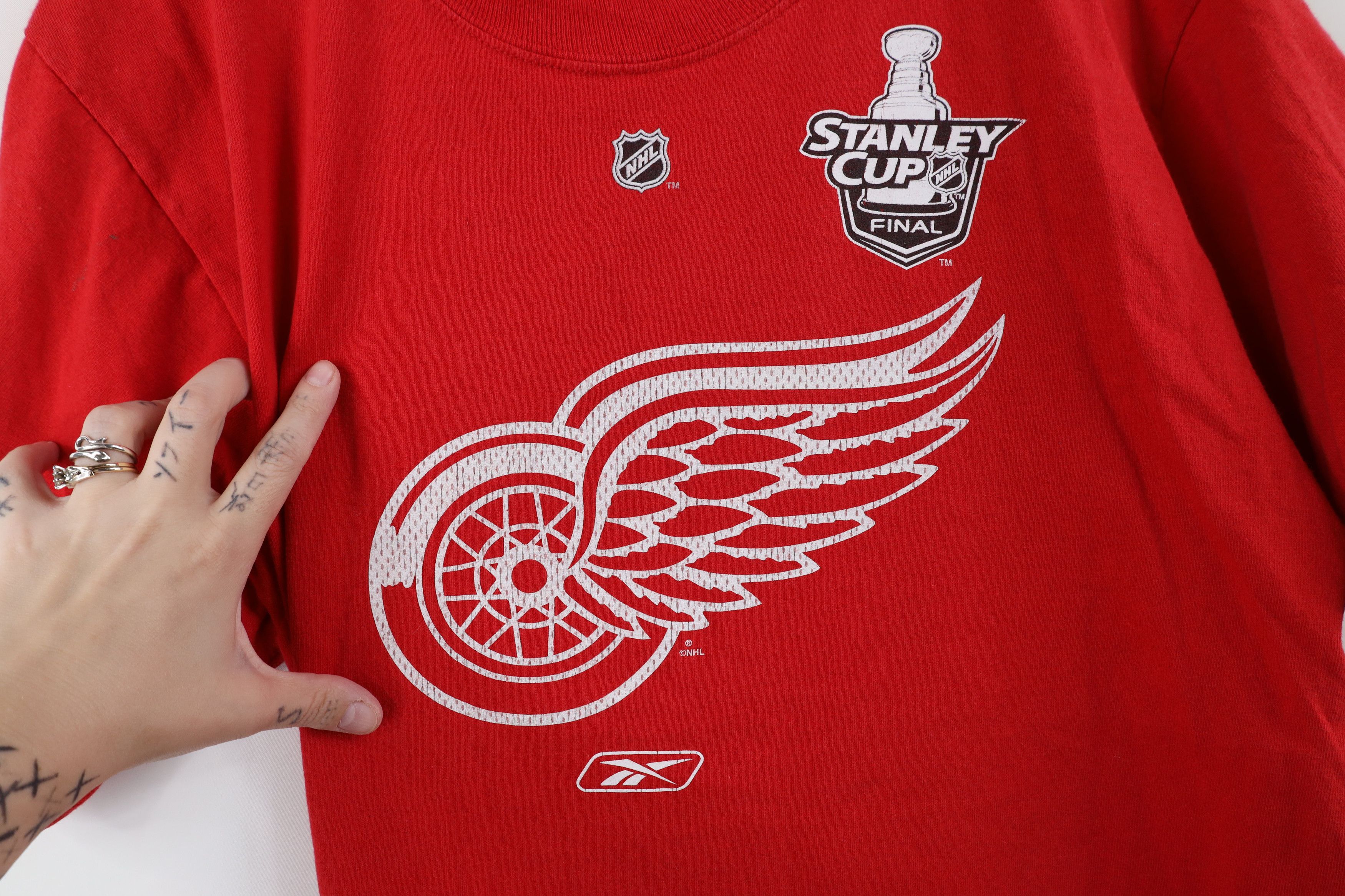 Reebok Vintage Reebok Cup Champs Detroit Red Wings Hockey T-Shirt Size US M / EU 48-50 / 2 - 6 Thumbnail