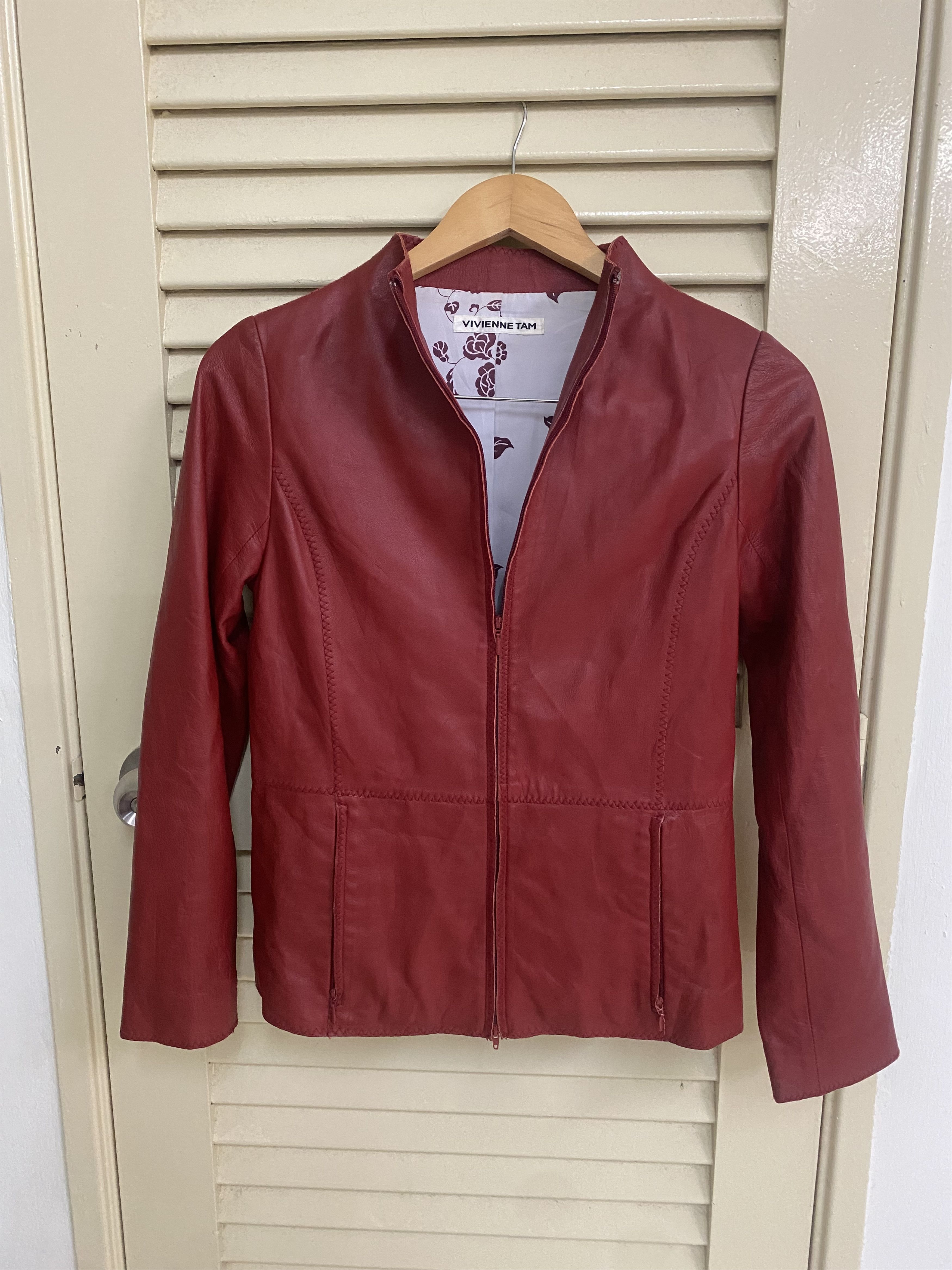 Vivienne Tam AW2016 Vivienne Tam Lamb Leather Jacket Size S / US 4 / IT 40 - 1 Thumbnail
