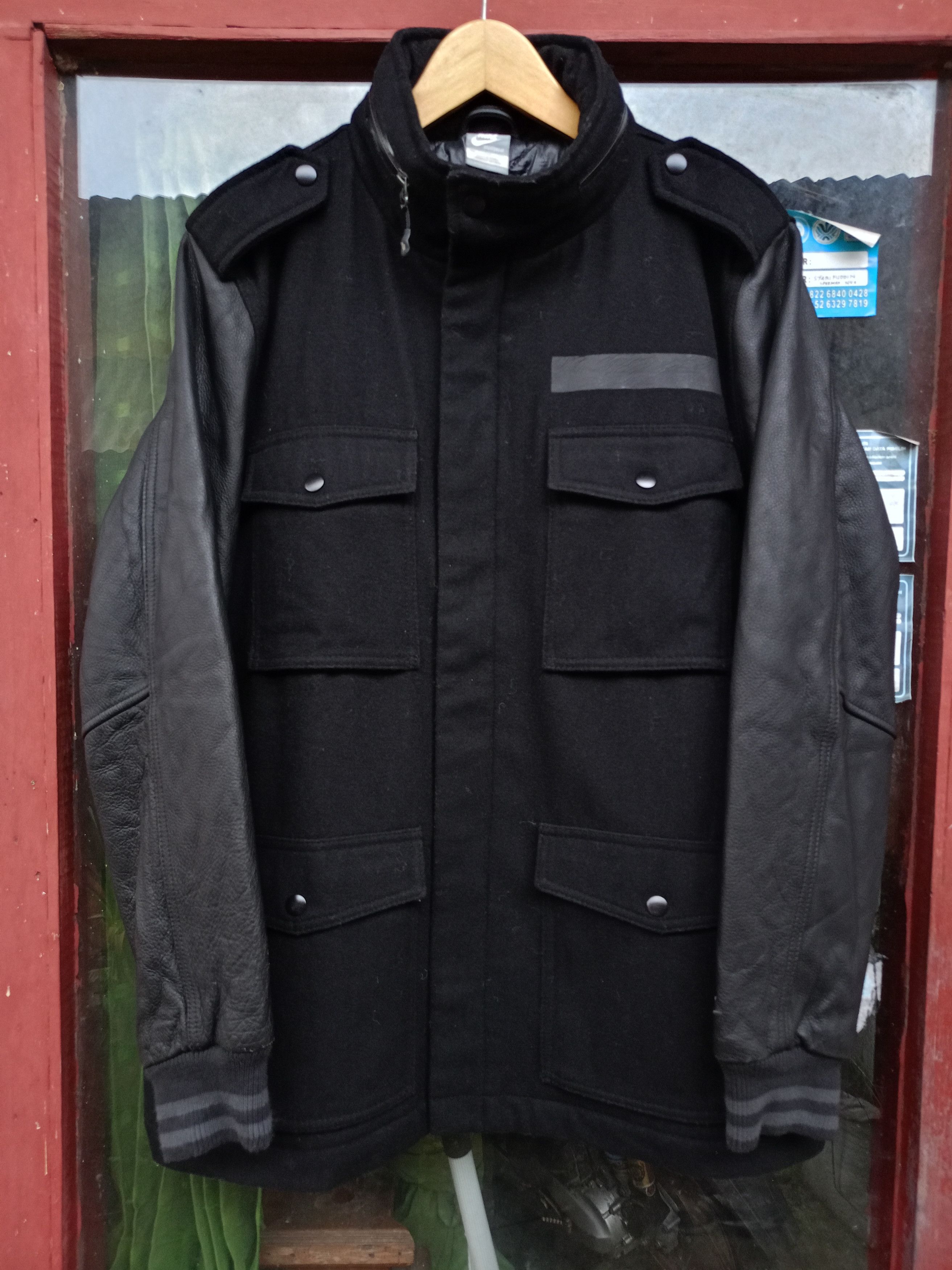Nike Nike M 65 Leather sleeve Jacket Size US XXL / EU 58 / 5 - 1 Thumbnail