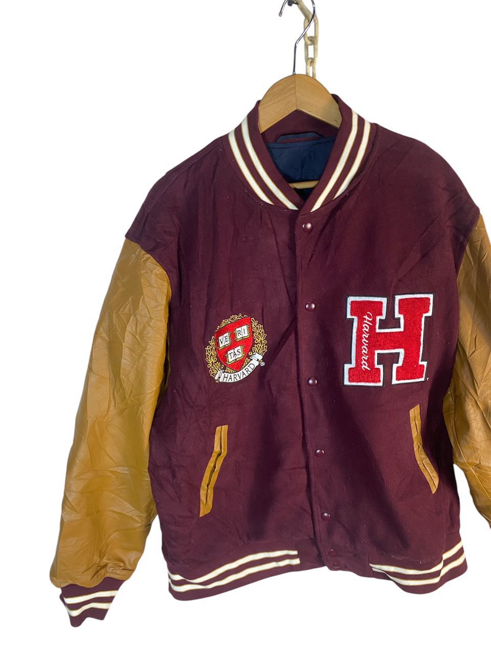 Other Harvard university embroidered logo varsity jacket Size US XL / EU 56 / 4 - 3 Thumbnail