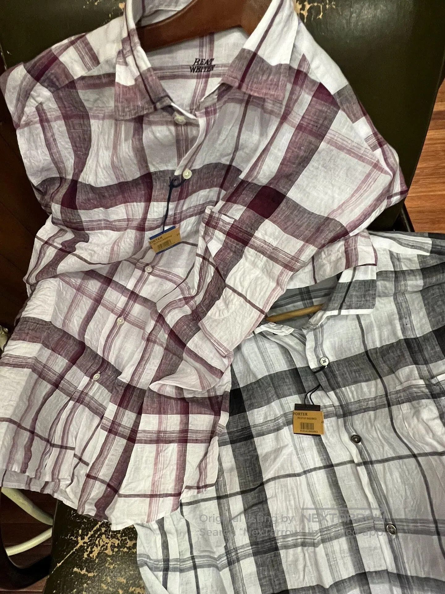 Japanese Brand Black Check Short Sleeve Shirt. Size US L / EU 52-54 / 3 - 3 Thumbnail