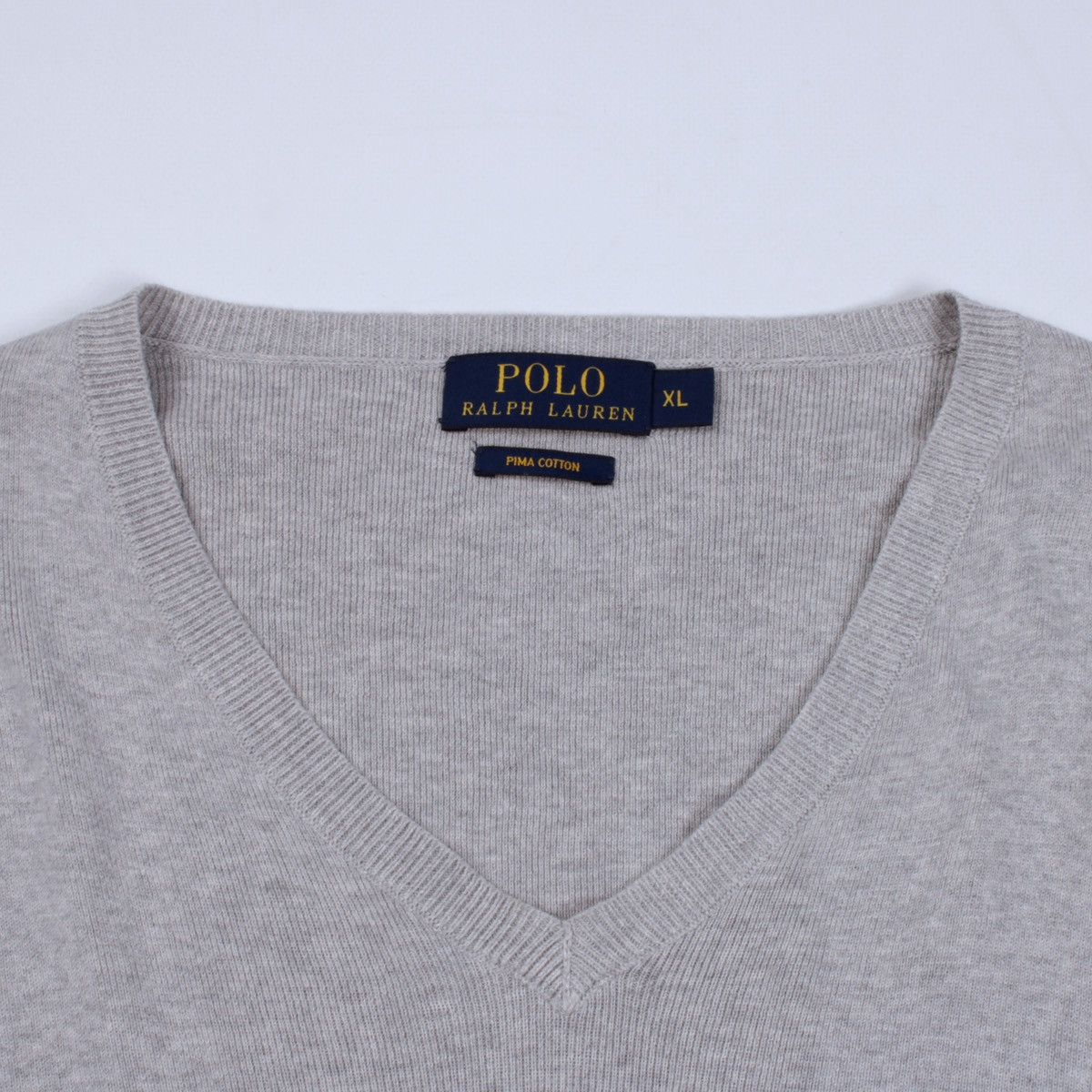 Designer × Polo Ralph Lauren × Ralph Lauren POLO Ralph Lauren Cotton V-neck Sweater Pullover Jumper Size US XL / EU 56 / 4 - 3 Thumbnail