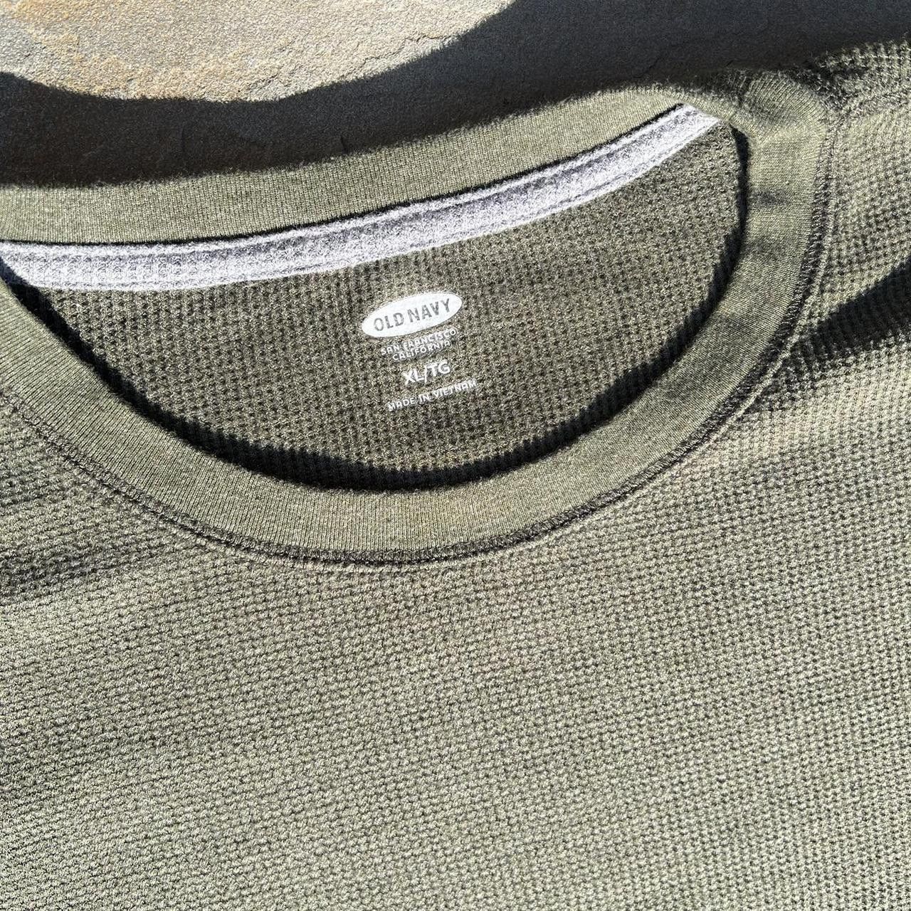 Old Navy Olive Green Waffle Knit Thermal Size US XL / EU 56 / 4 - 3 Thumbnail