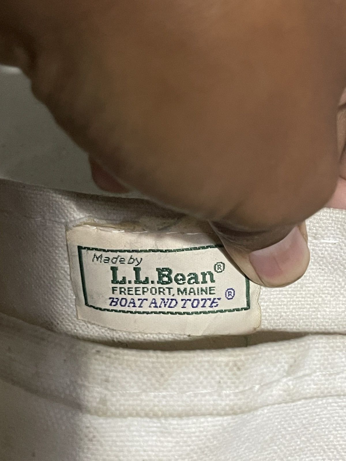 L.L. Bean Vintage 80s Distressed and Dirty Archive Boat & Tote Bag Size ONE SIZE - 5 Thumbnail