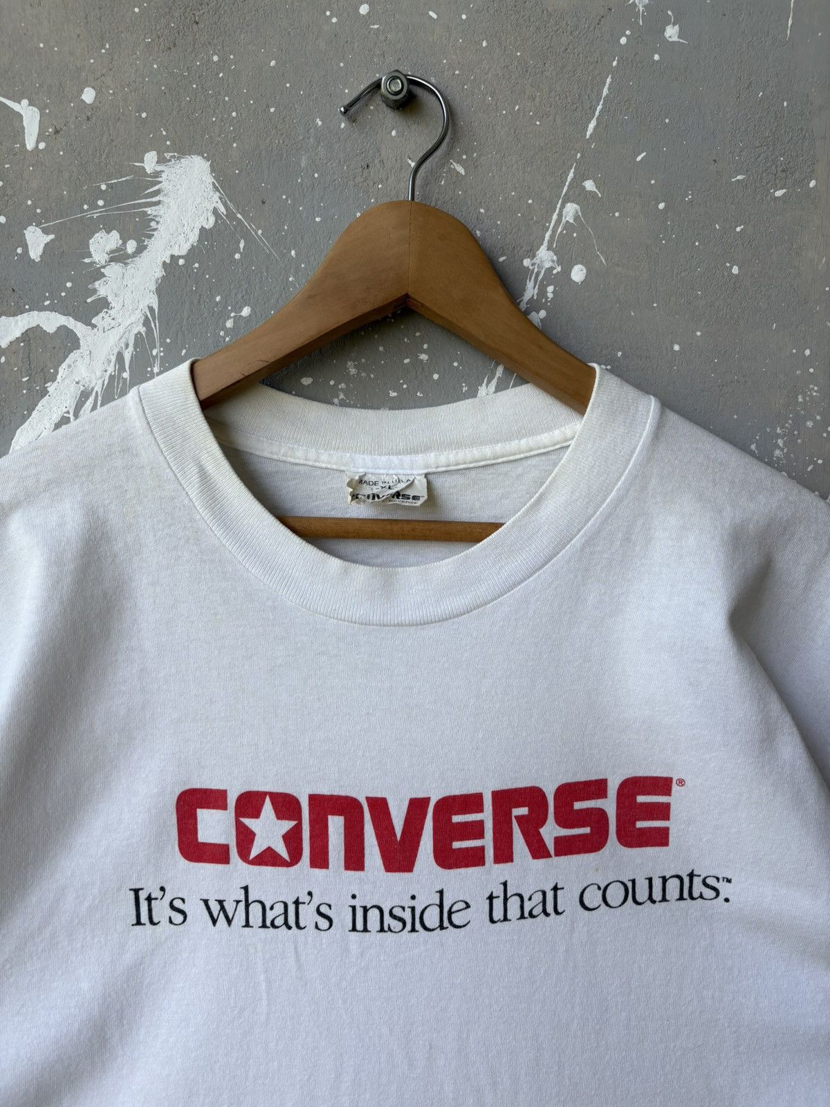 Converse Vintage 90s Converse Its Whats Inside That Counts Tee Size US L / EU 52-54 / 3 - 2 Thumbnail