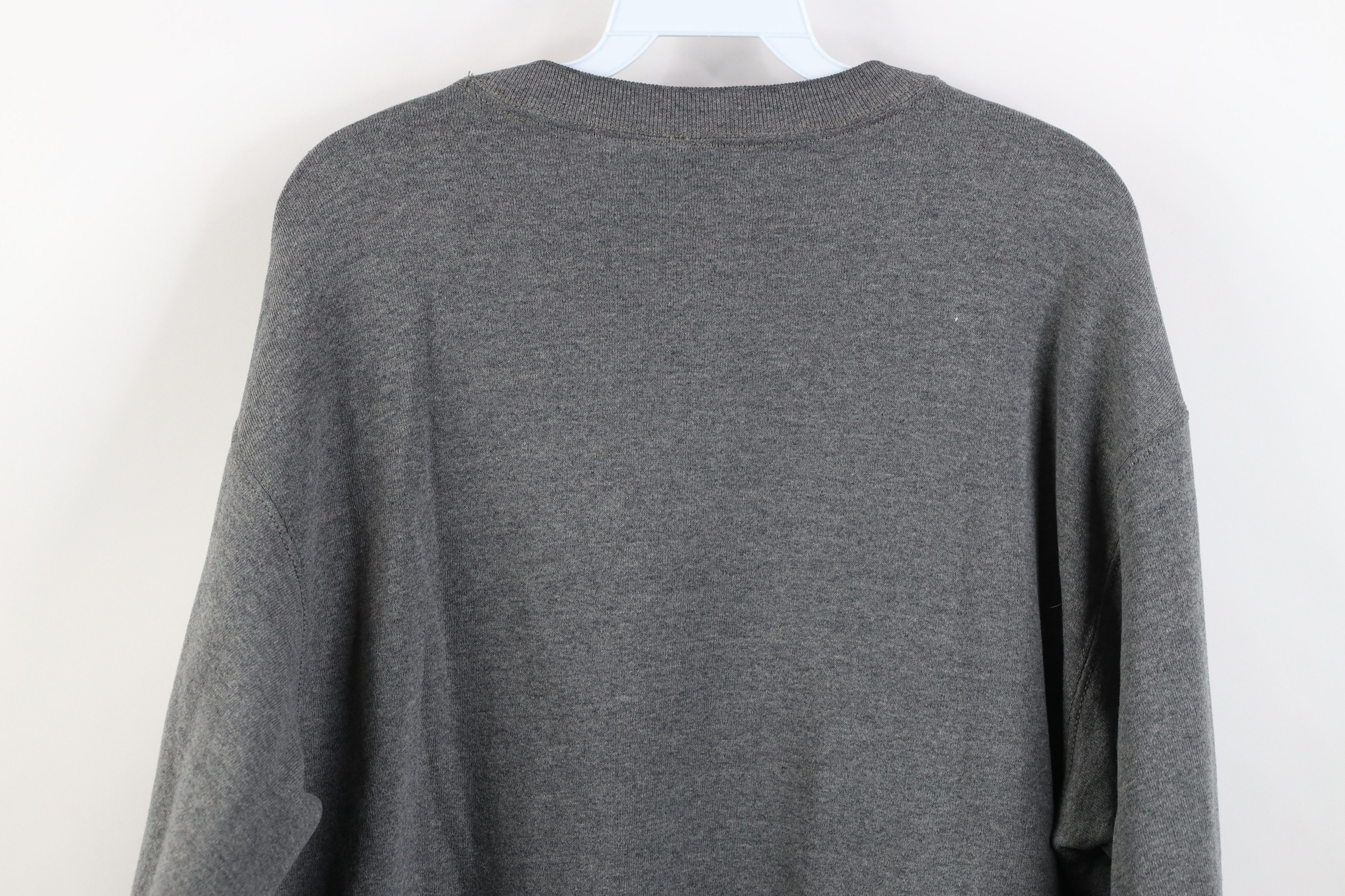 Vintage Vintage 90s Streetwear Blank Crewneck Sweatshirt Gray Size US L / EU 52-54 / 3 - 11 Thumbnail
