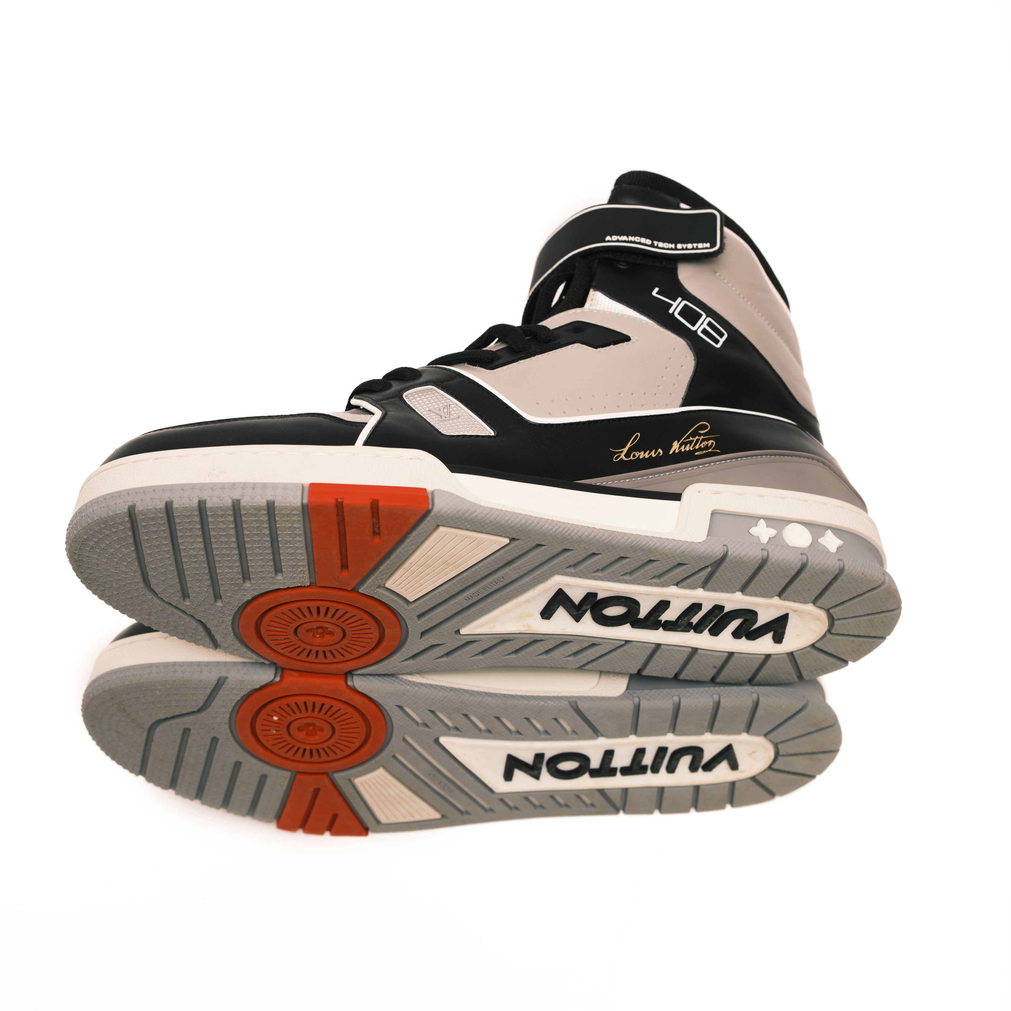 Louis Vuitton Louis Vuitton Virgil Abloh Sneaker High Black/Grey Size 11 Size US 11 / EU 44 - 6 Thumbnail