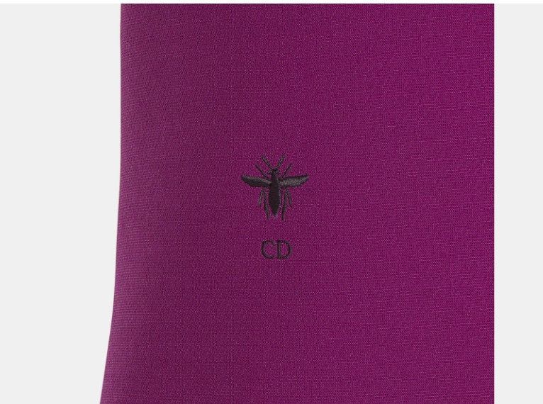 Dior o1w1db10325 341R2 Straight Mini Dress in Mulberry Size M / US 6-8 / IT 42-44 - 3 Thumbnail