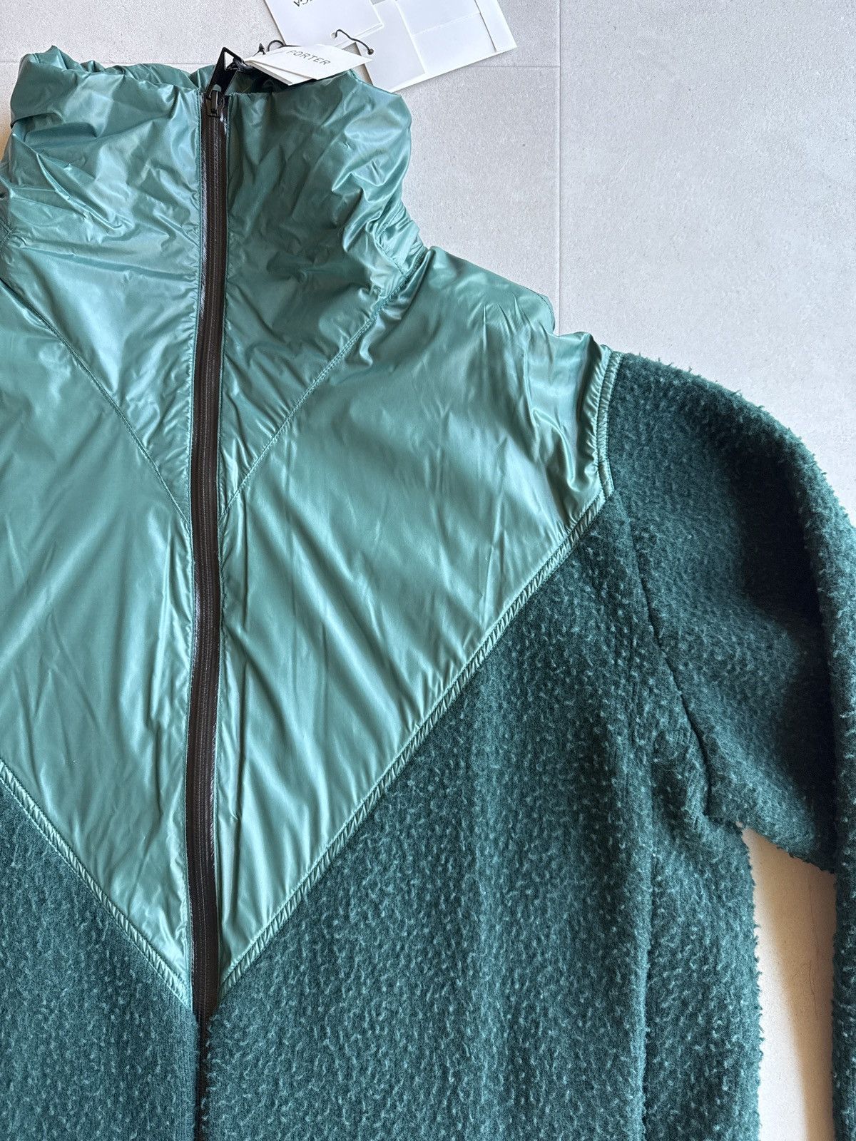 Bottega Veneta Bottega Veneta Hooded Panelled Fleece and Shell Jacket sz M Size US M / EU 48-50 / 2 - 2 Thumbnail