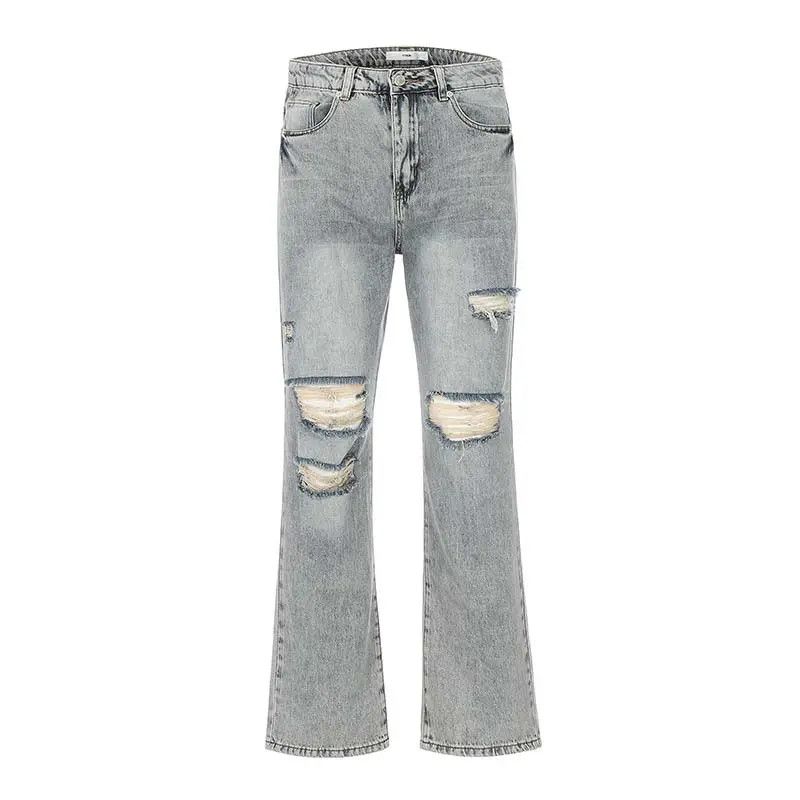 Japanese Brand × Jean Distressed Flared Denim Jeans Size US 28 / EU 44 - 1 Thumbnail