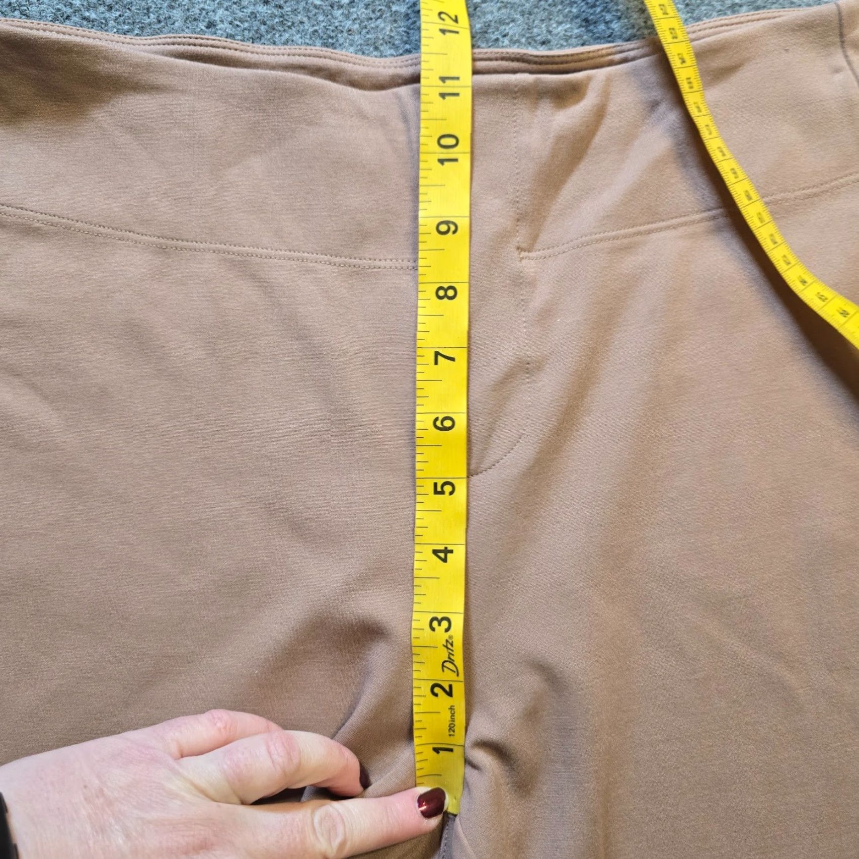 Vintage Halara Pants Womens Regular Medium Brown Flare Stretch Pull On Casual Basic Capsule Size 32" / US 10 / IT 46 - 6 Thumbnail