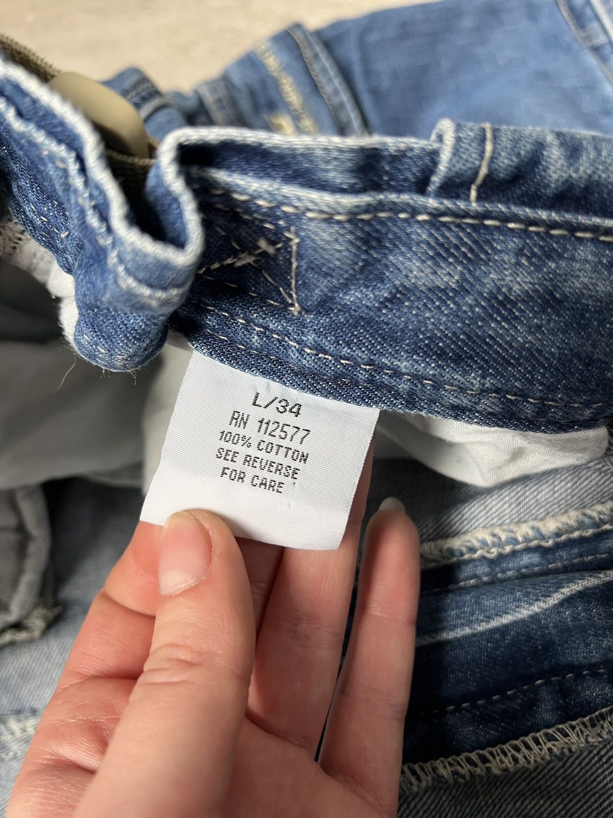 Jet Lag Japanese denim baggy wide leg jnco style cargo pants y2k Size US 34 / EU 50 - 7 Thumbnail