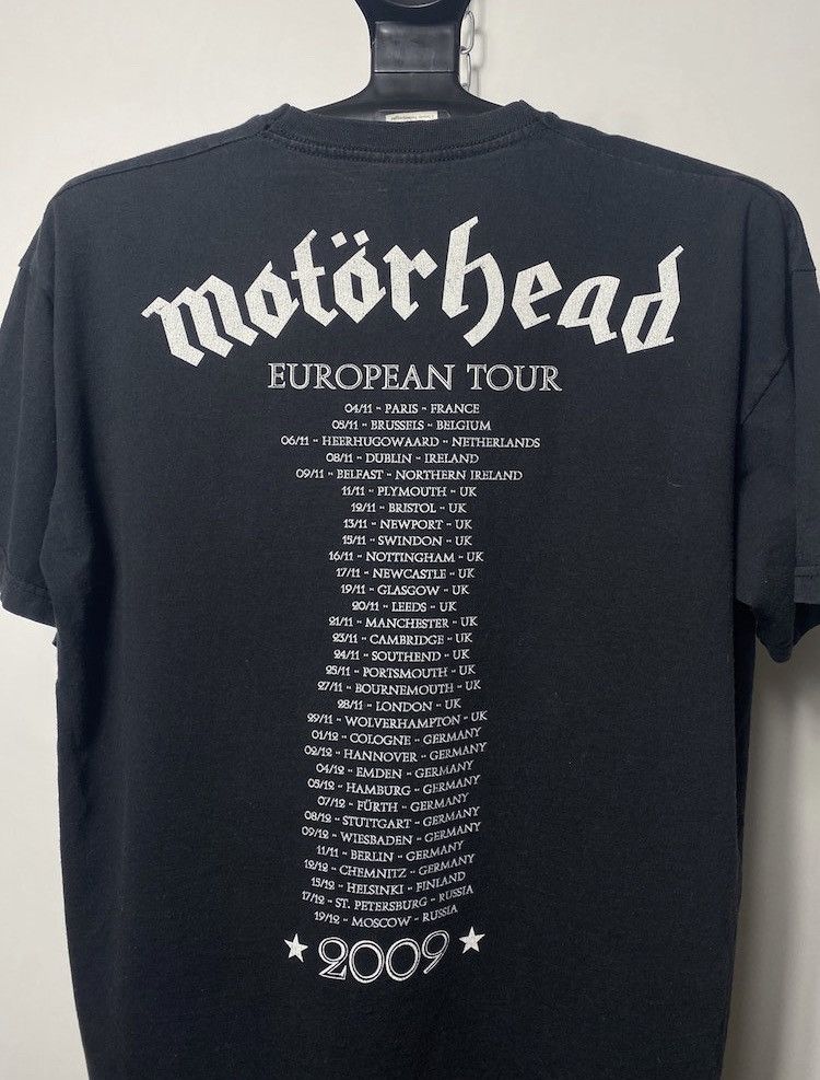 Band Tees × Vintage Vintage 2009 Motörhead European tour band t-shirt tee size L Size US L / EU 52-54 / 3 - 6 Thumbnail