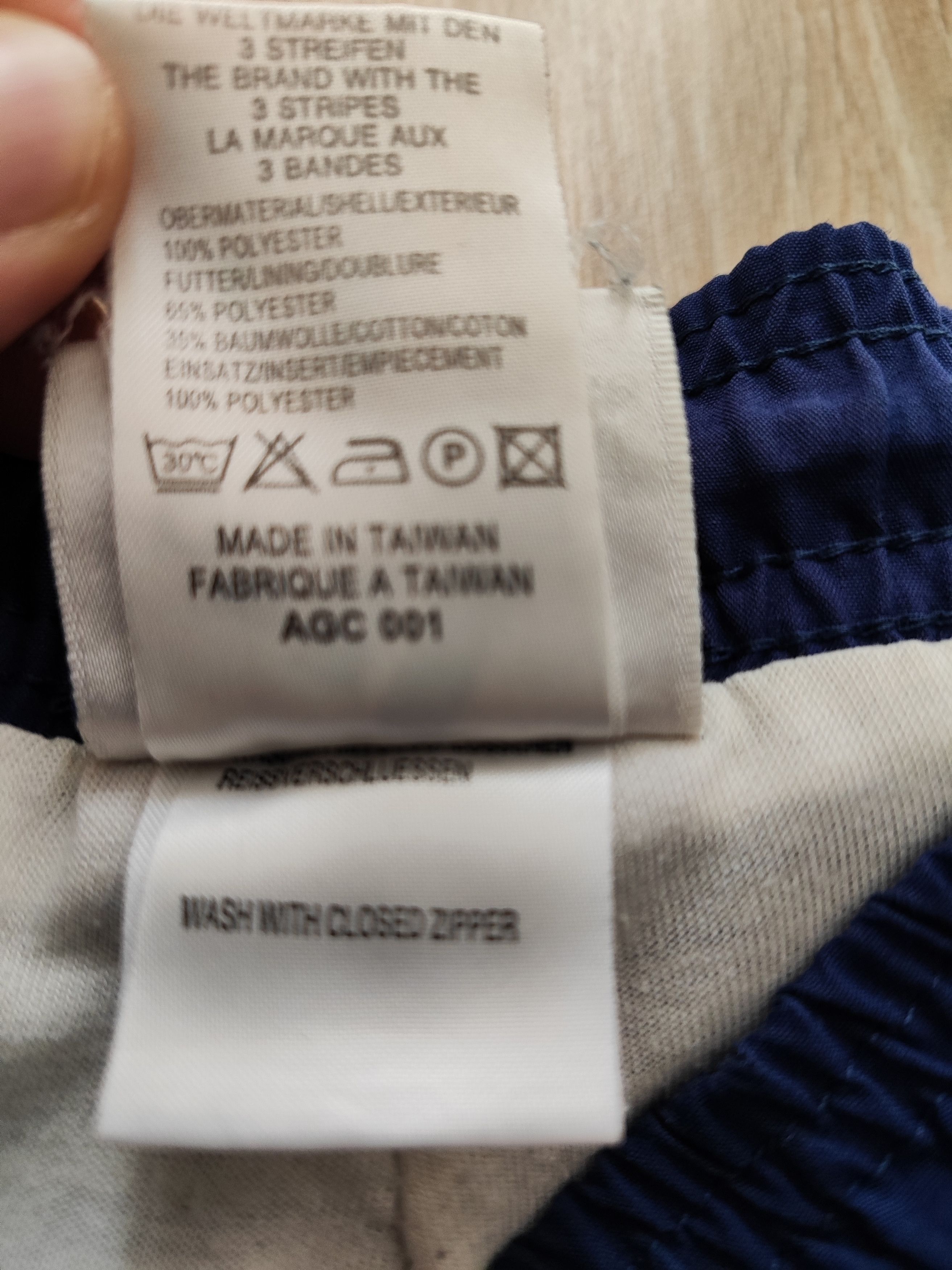 Adidas × Vintage Adidas Track Pants 90s – Navy – Made in Taiwan Size US 32 / EU 48 - 4 Thumbnail