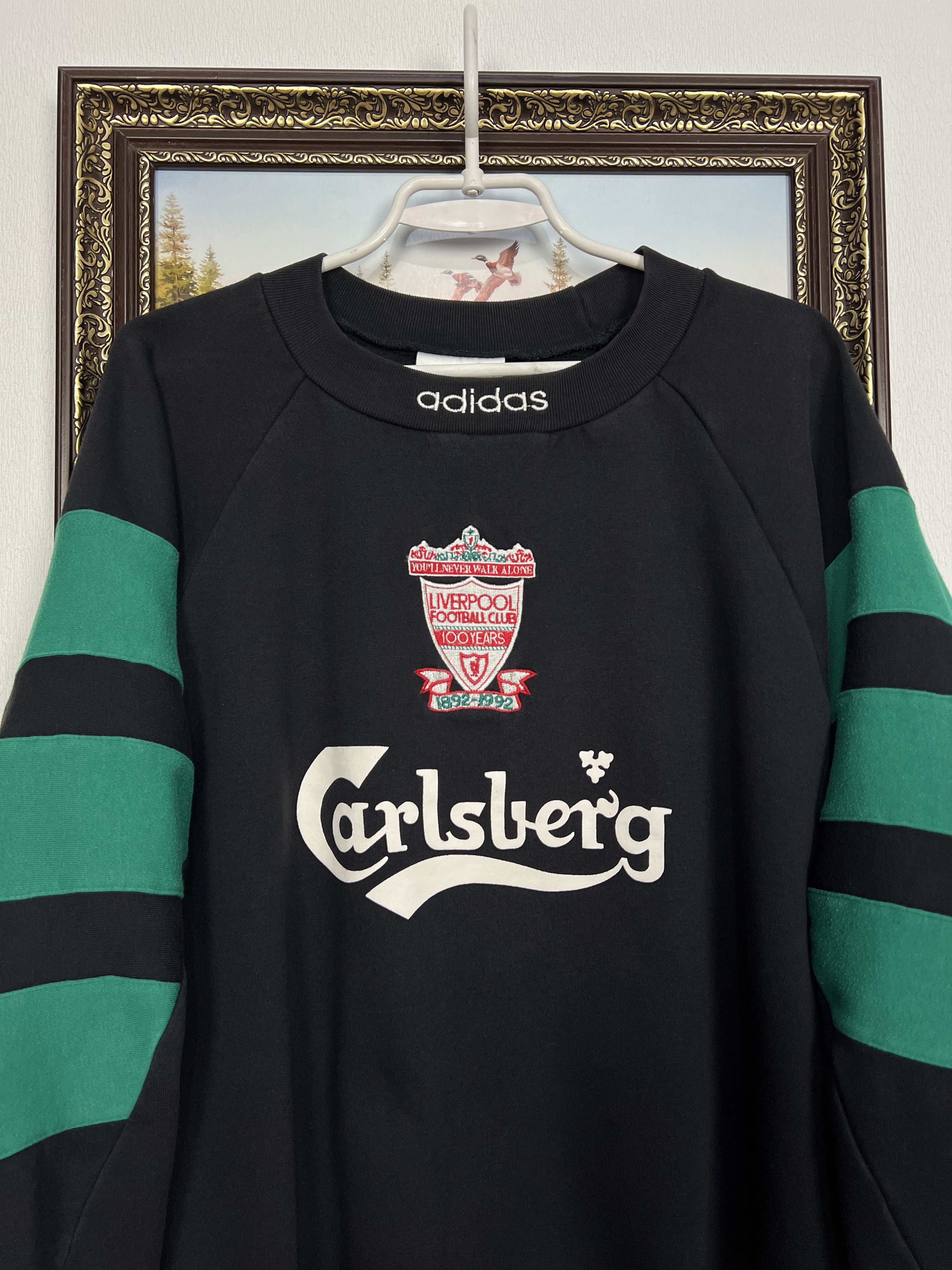Adidas Liverpool Football Sweatshirt Soccer Track Top Crewneck Size US L / EU 52-54 / 3 - 2 Thumbnail