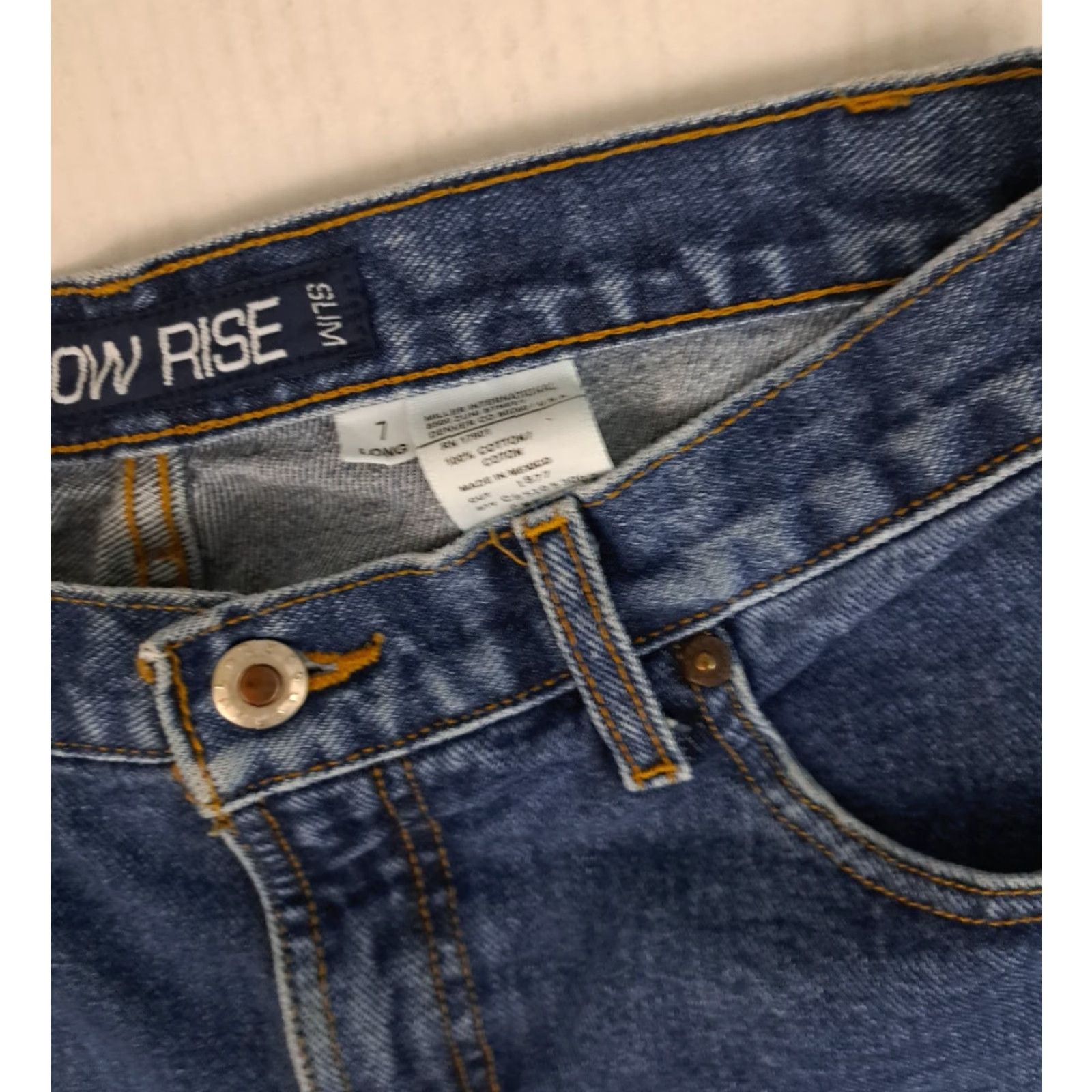 Vintage VINTAGE Cruel Girl Jeans Long Woman 28 in Inseam Blue 100% Cotton Low-Rise Denim 5-Pocket StraightREGULAR Womens Size 28" / US 6 / IT 42 - 5 Thumbnail