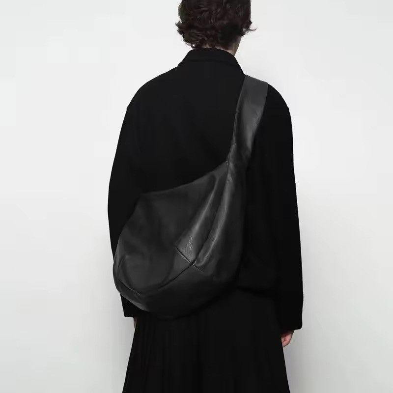 Canvas Utility Crossbody Bag in Black, Men's