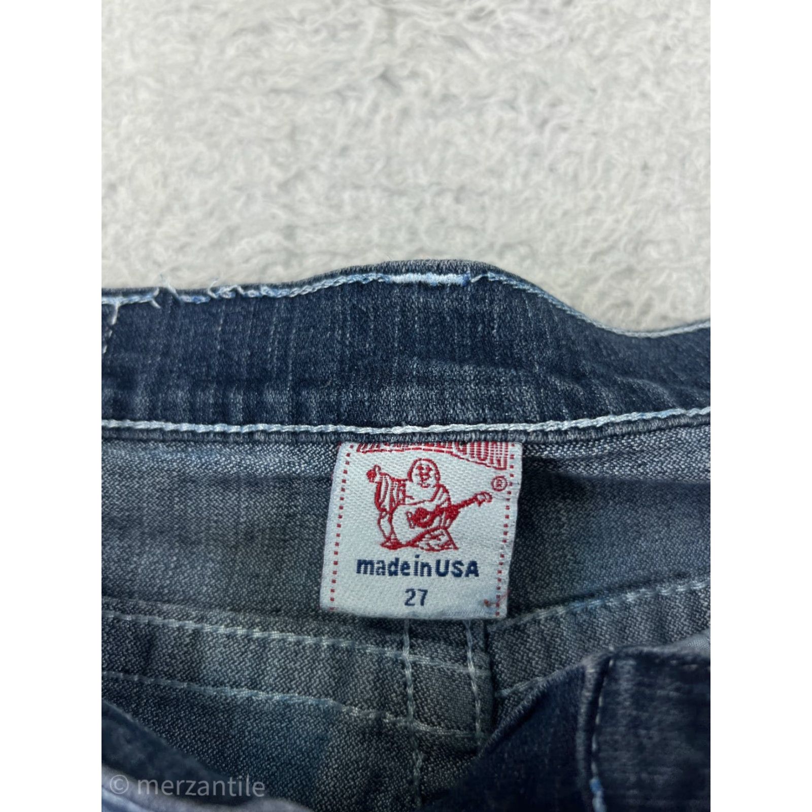 True Religion True Religion Jeans Women 27 Blue Denim Skinny 5-Pocket Design Regular Medium Wash Casual Mens? Wait end. Size 27" / US 4 / IT 40 - 4 Thumbnail