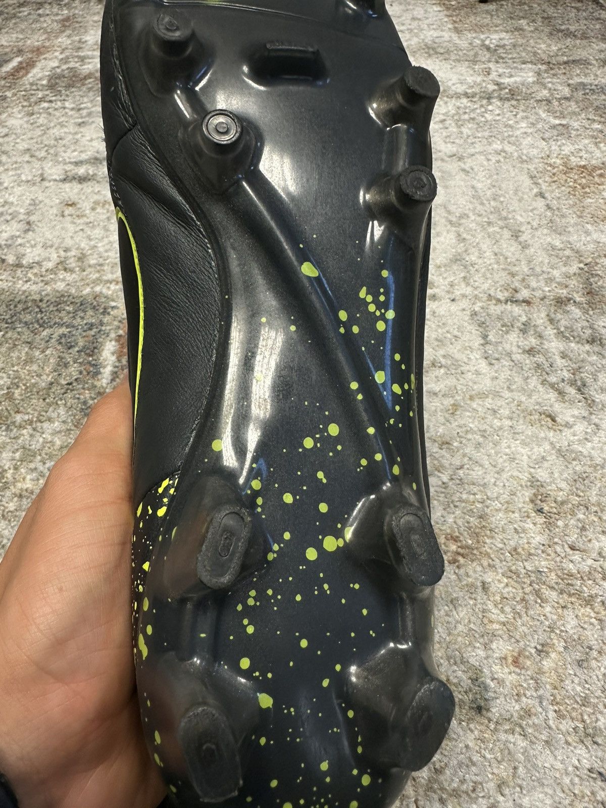 Japanese Brand × Nike 🔥 Nike Tiempo Legend V FG Pro Black / Volt 5 Size US 10.5 / EU 43-44 - 6 Thumbnail
