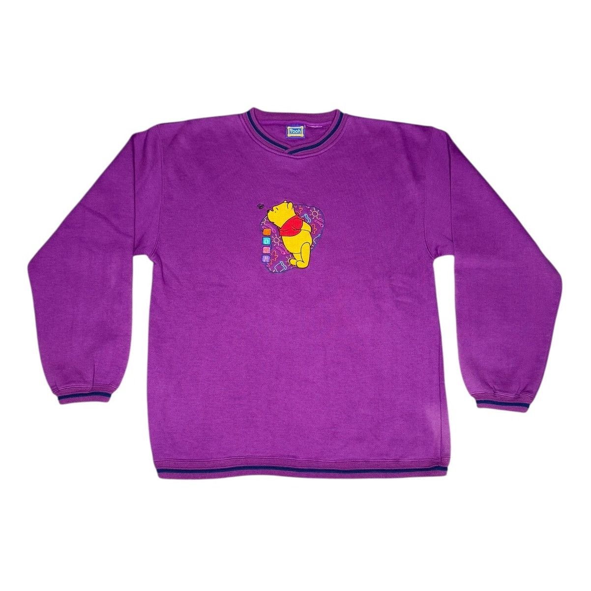 Disney × Vintage Vintage Disney Winnie the Pooh Embroidered Sweatshirt Size L / US 10 / IT 46 - 1 Thumbnail