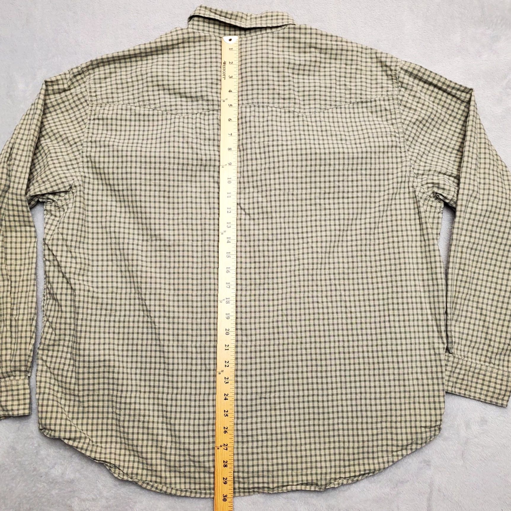 Eddie Bauer VINTAGE Eddie Bauer Shirt Mens 2XL Green Plaid Pearl Snap Long Sleeve Western Shirt Mens XXL Green Plaid Pearl Snap Long Sleeve Western Size US XXL / EU 58 / 5 - 6 Thumbnail