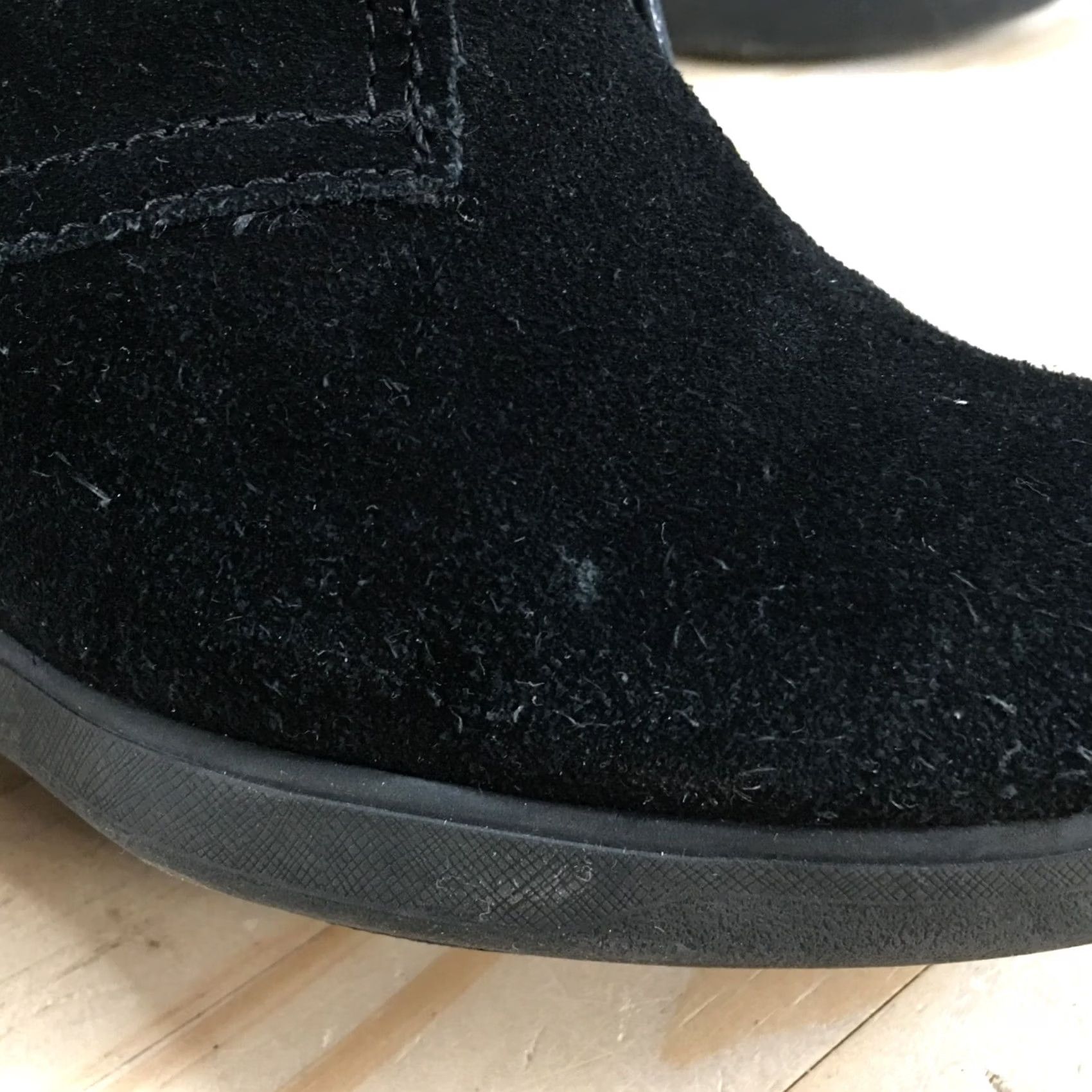 Dolce Vita Dolce Vita Boots Womens 8.5 Casual Lace Up Wedge Ankle Bootie Black Leather Boots Size US 9 / IT 39 - 6 Thumbnail
