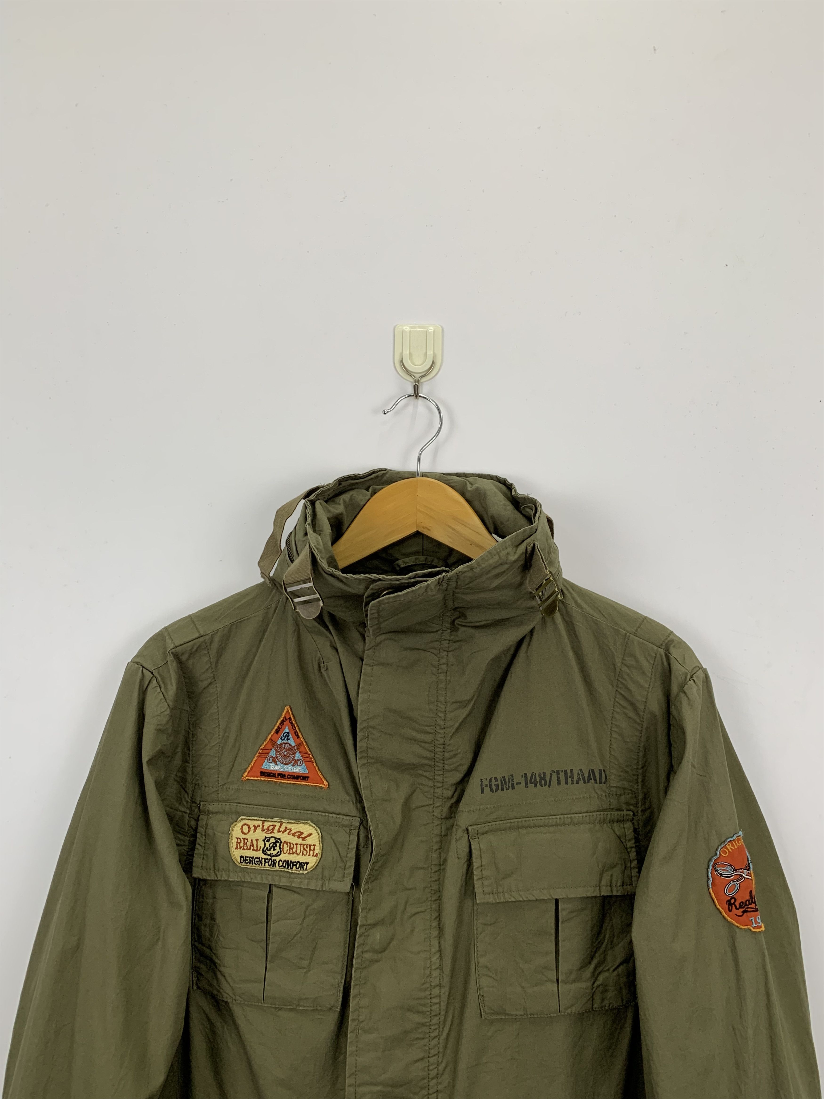 Vintage Vintage Real Crush Military Denim Jacket Patches J0905 Size US M / EU 48-50 / 2 - 2 Thumbnail