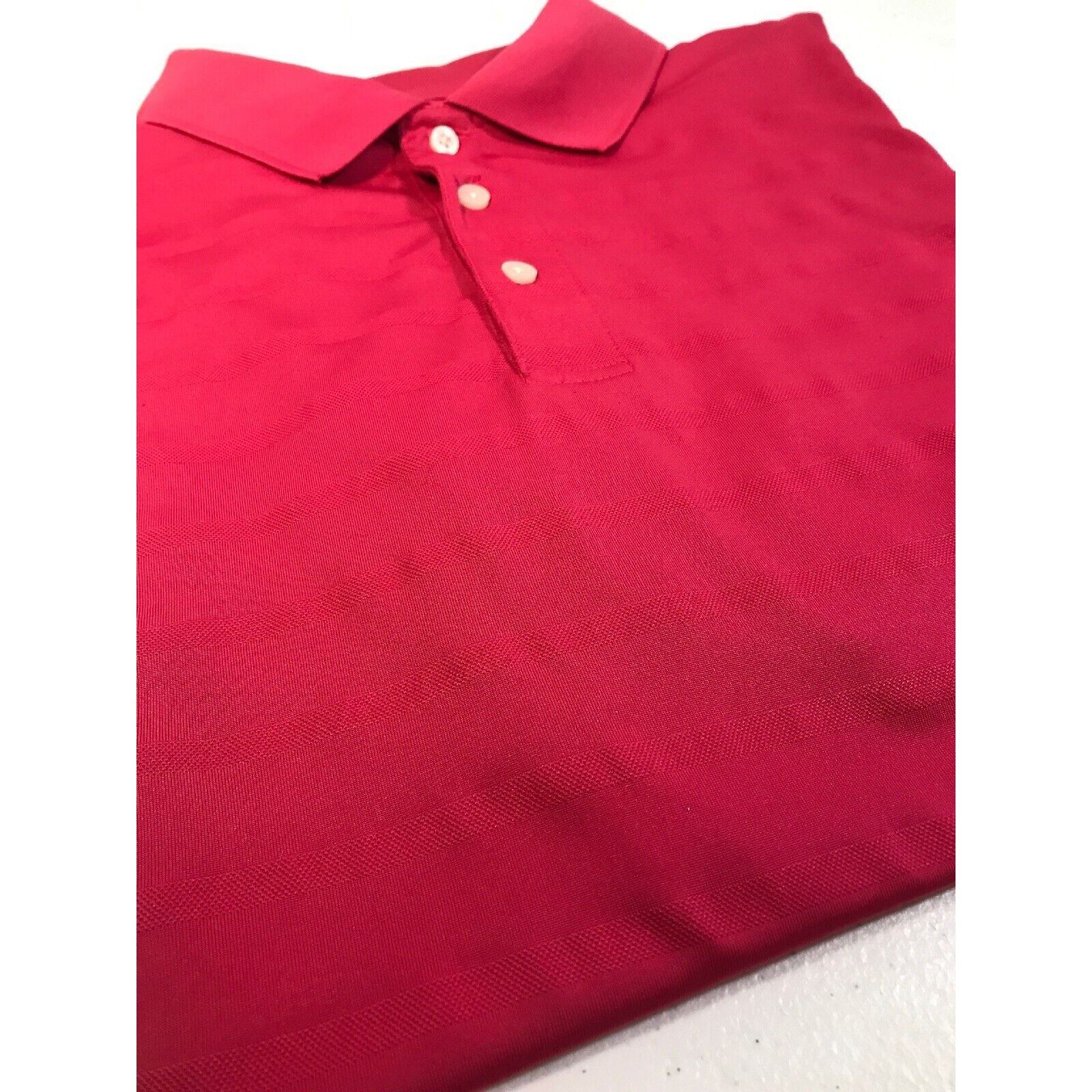 PGA Tour Large PGA Tour Dark Pink Men's Polo Shirt Golf Short Shirt S Size US L / EU 52-54 / 3 - 9 Thumbnail