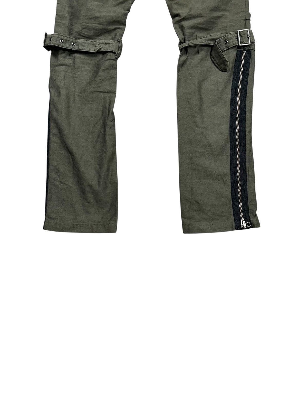 If Six Was Nine 2000s La Moda Libera - Bondage Flared Cargo Pants Size US 29 - 10 Thumbnail