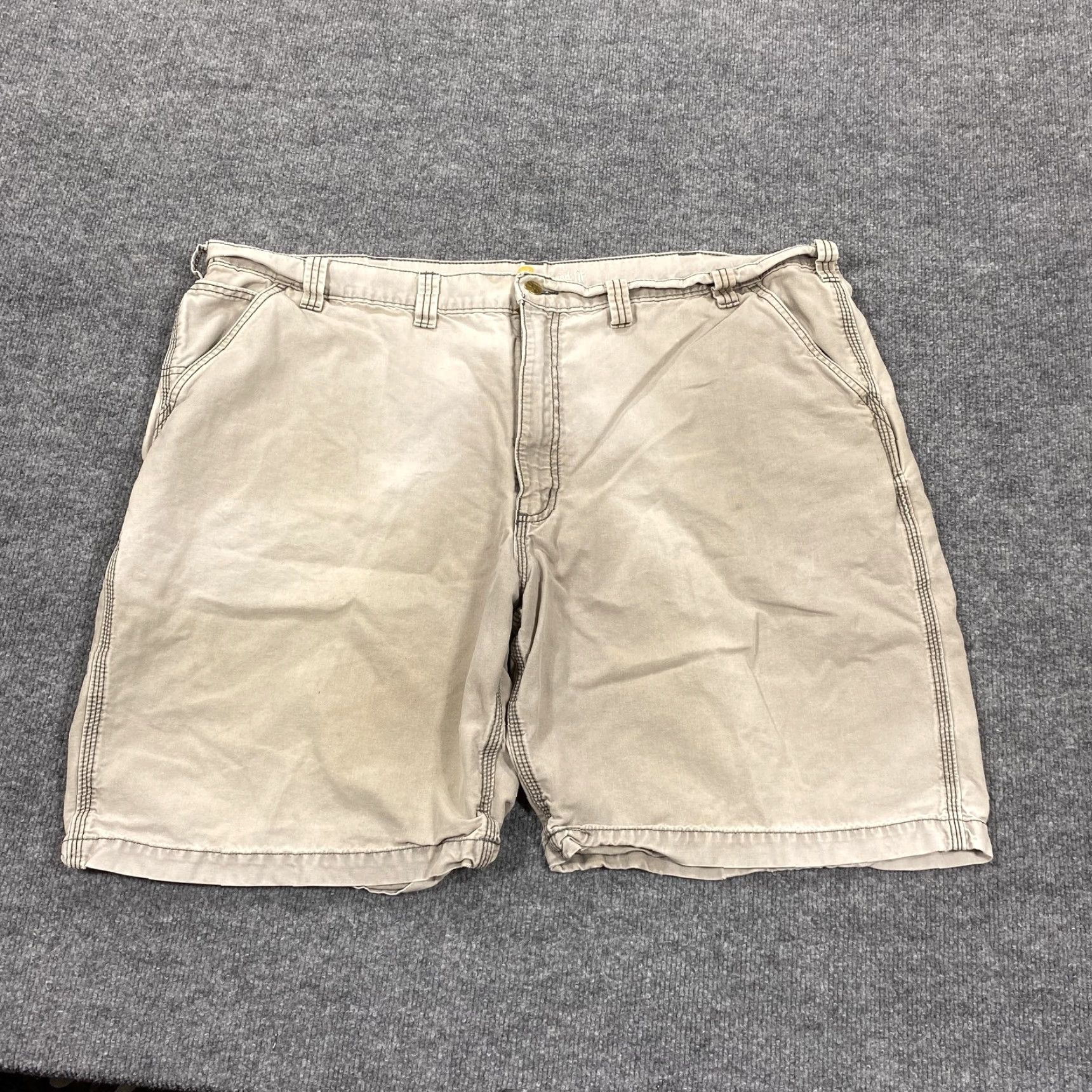 Carhartt VINTAGE Carhartt Shorts Mens 46 Beige Cargo Relaxed Fit Canvas Workwear Pockets Size US 30 / EU 46 - 2 Thumbnail