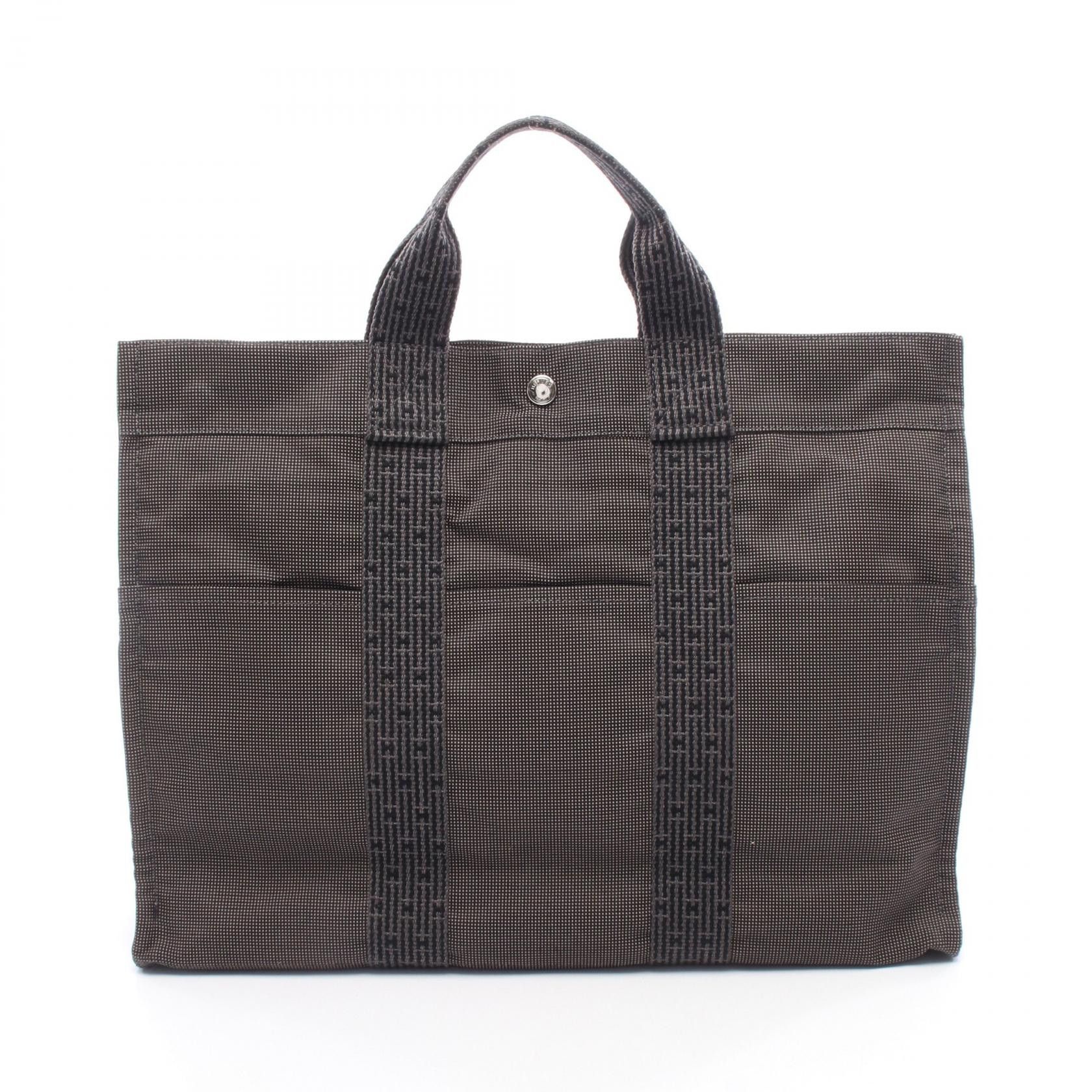 Hermes Hermes Hermes Herline MM Canvas Tote Bag Textile Tote Bag DUTY FREE for USA Size ONE SIZE - 1 Thumbnail