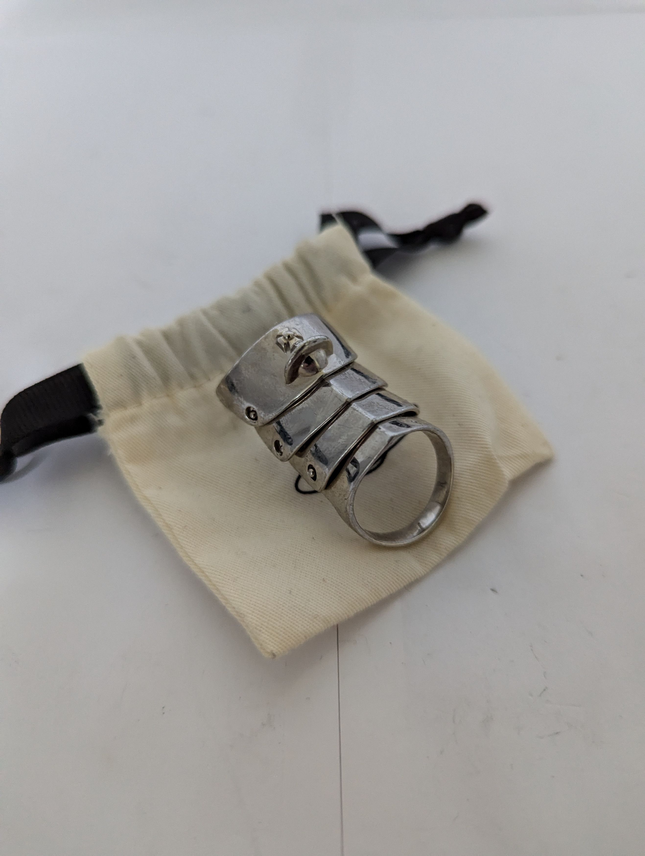 Vintage VIVIENNE WESTWOOD ARMOR RING Size ONE SIZE - 2 Thumbnail