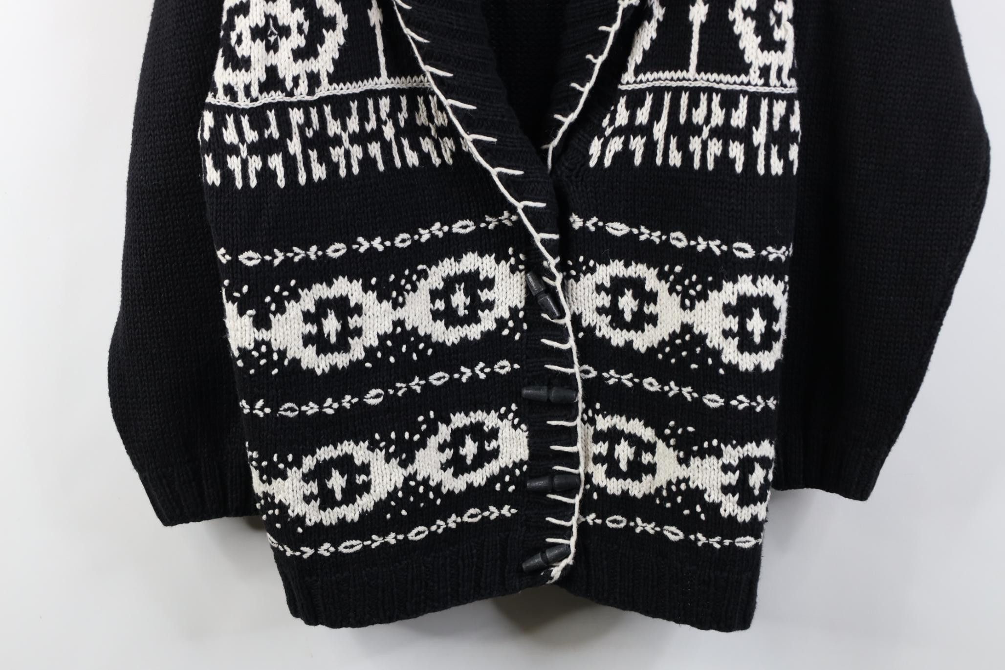 Vintage Vintage 90s Streetwear Toggle Button Cardigan Sweater Size L / US 10 / IT 46 - 3 Thumbnail
