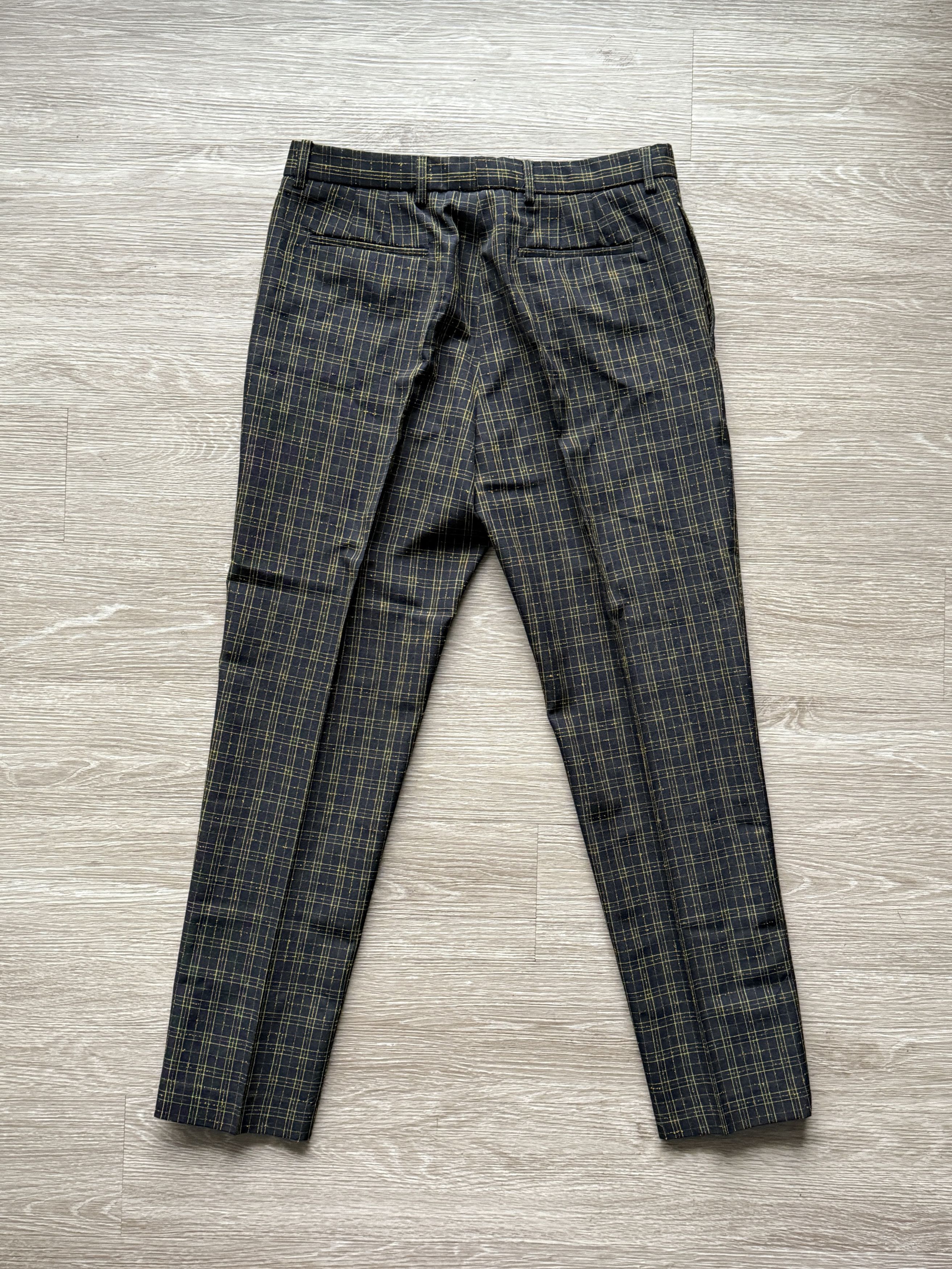 CMMN SWDN Stenson Neon Check Tapered Pants Size US 36 / EU 52 - 7 Thumbnail