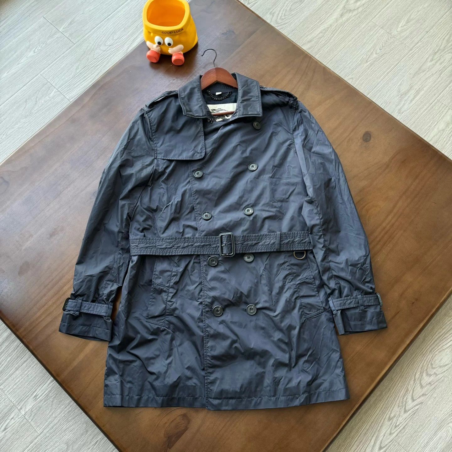 Burberry Burberry Nylon Navy Trench Coat Size 52 Near New Size US L / EU 52-54 / 3 - 1 Thumbnail