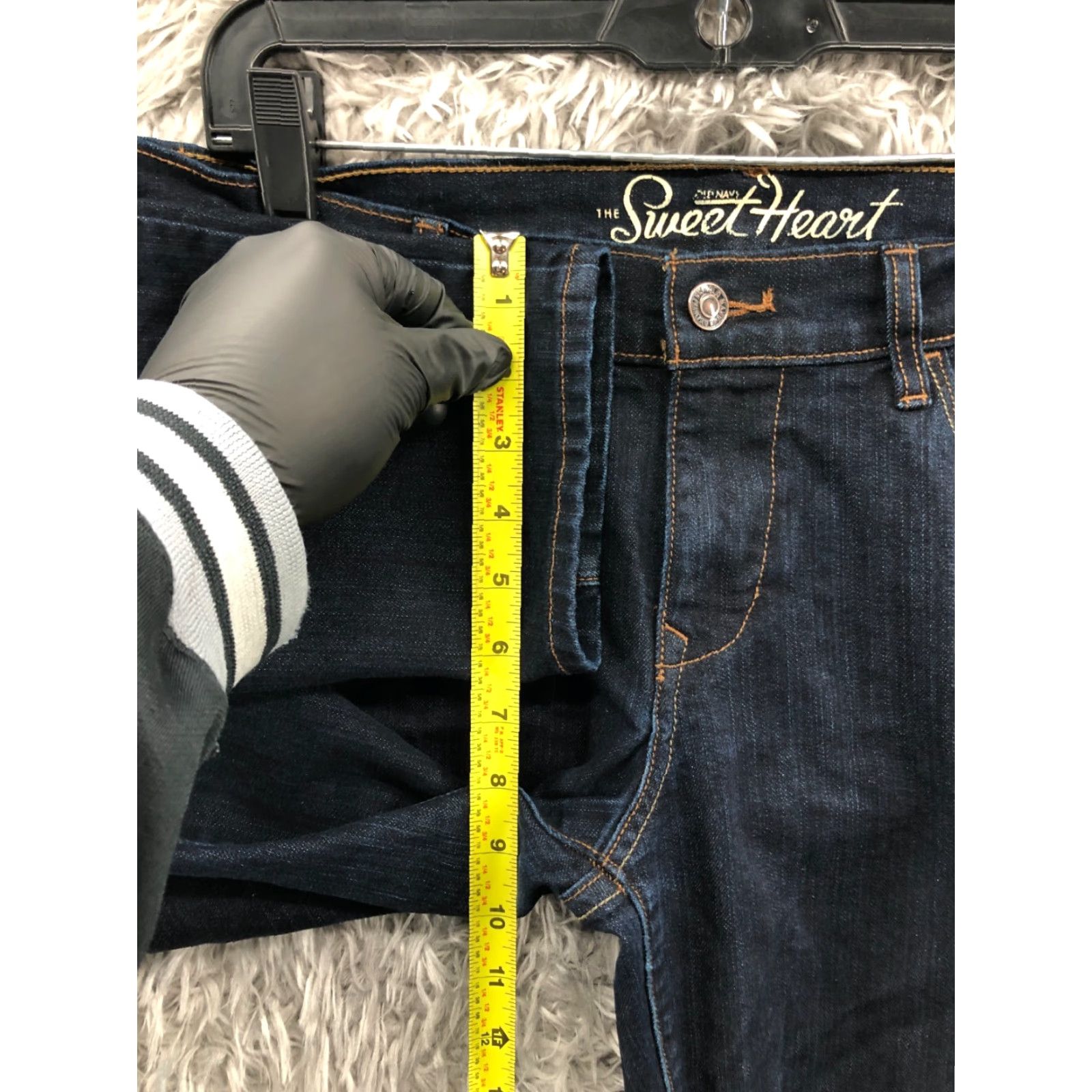 Old Navy Old Navy Jeans Size 6 Short Womens Dark Wash Blue Skinny Denim Regular Waist 31 in 5-Pocket Size 28" / US 6 / IT 42 - 4 Thumbnail