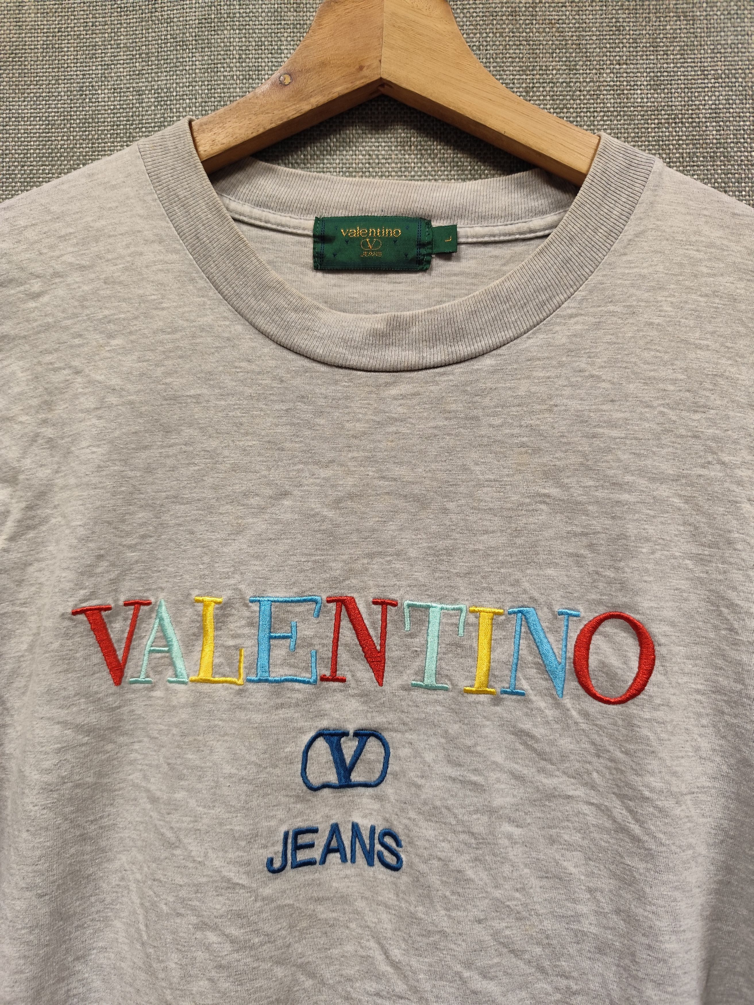 Valentino × Vintage Vintage Valentino jeans embroidery rainbow spellout t shirt Size US M / EU 48-50 / 2 - 2 Thumbnail