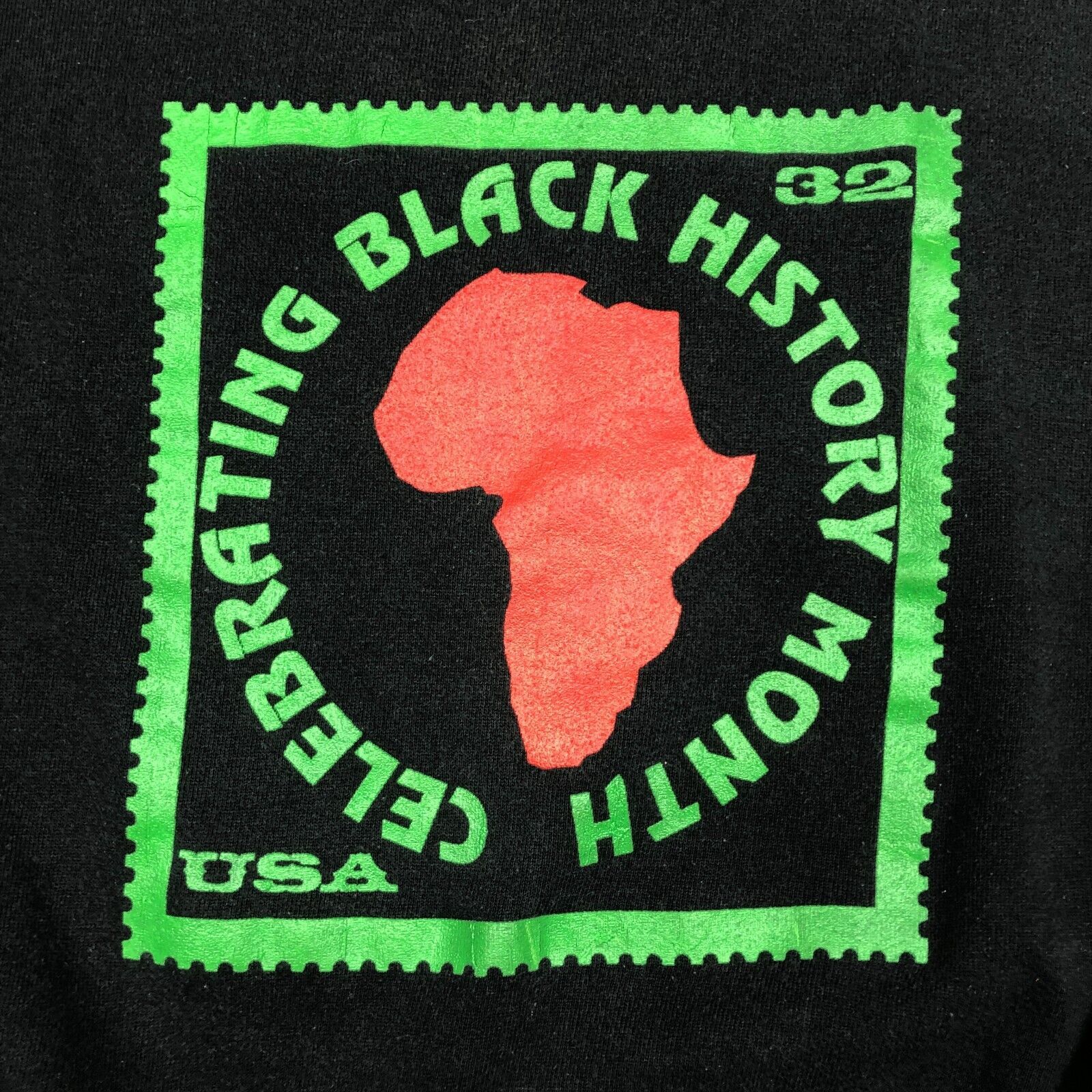 Jerzees × Vintage Black History Month Stamp Logo Sweater Black Size XL B5 Size US XL / EU 56 / 4 - 2 Thumbnail
