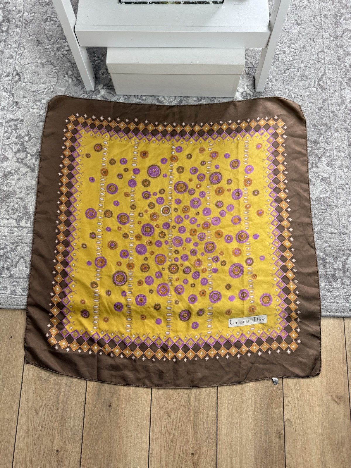 Designer × Dior × Vintage Vintage 90s Christian Dior silk scarf / shawl old money Size ONE SIZE - 1 Thumbnail