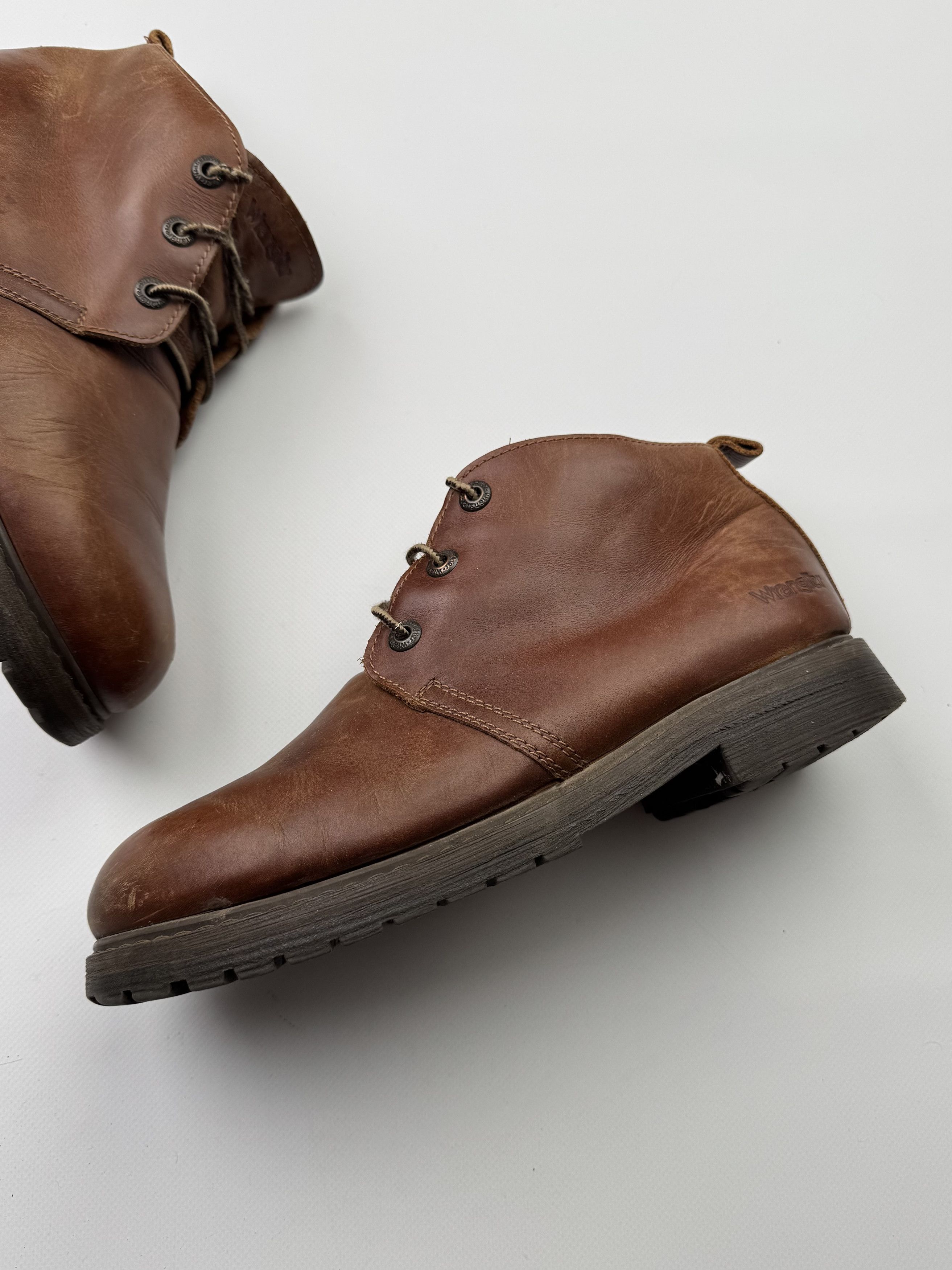 Vintage Wrangler Vintage Oversized Leather Work Boots B463(V306)E2 Size US 11 / EU 44 - 3 Thumbnail