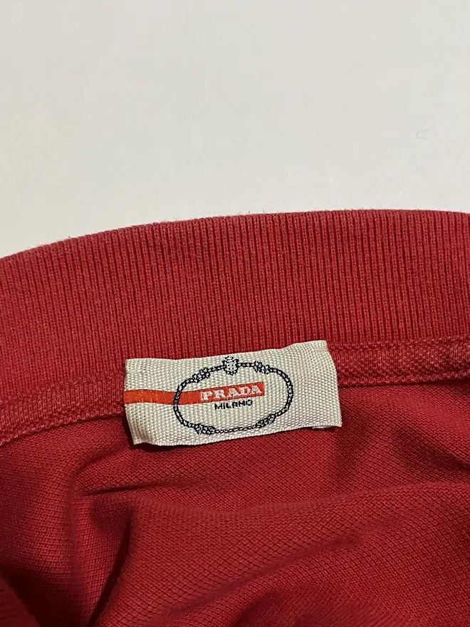 Prada Prada panther red polo shirt Size US L / EU 52-54 / 3 - 6 Thumbnail