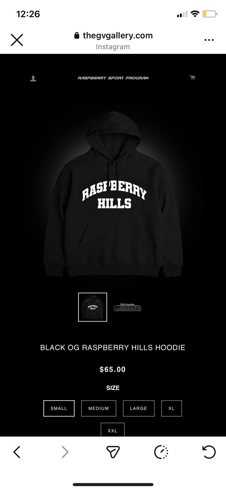 The GV Gallery Gold Vintage GV Gallery OG hoodie in black Size US L / EU 52-54 / 3 - 1 Thumbnail