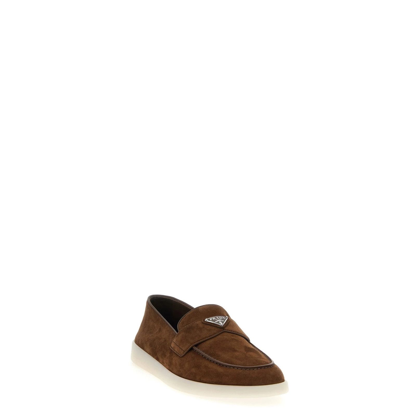 Prada PRADA Cocoa Brown Suede Loafers New & Authentic (Men's size: Size US 10 / EU 43 - 2 Thumbnail