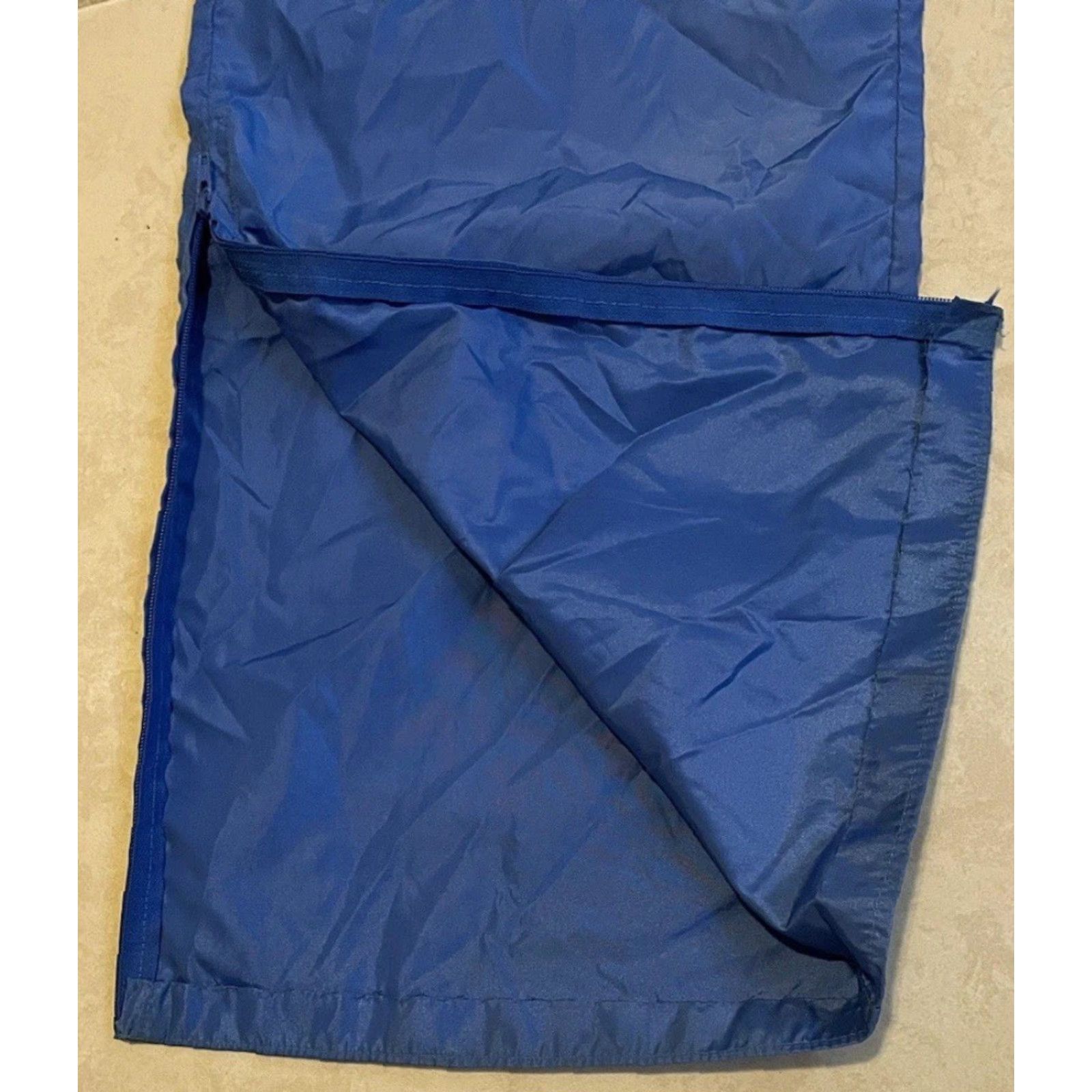 Nike VINTAGE Nike Swoosh Track Pants M Men Athletic Pants Blue 80s 90s Retro Hip Hop Basketball Gym Ankle Zip Size US 31 - 3 Thumbnail