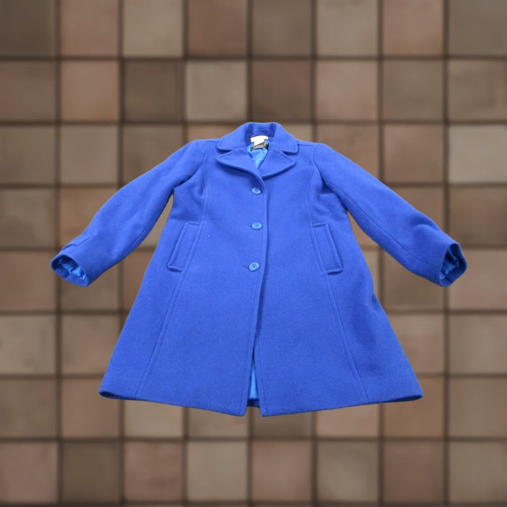 Vintage VINTAGE LL Bean Jacket Womens 6P Petite Blue Wool Parka Coat Long Button Pockets Mens Womens Boys Girls Size M / US 6-8 / IT 42-44 - 1 Thumbnail